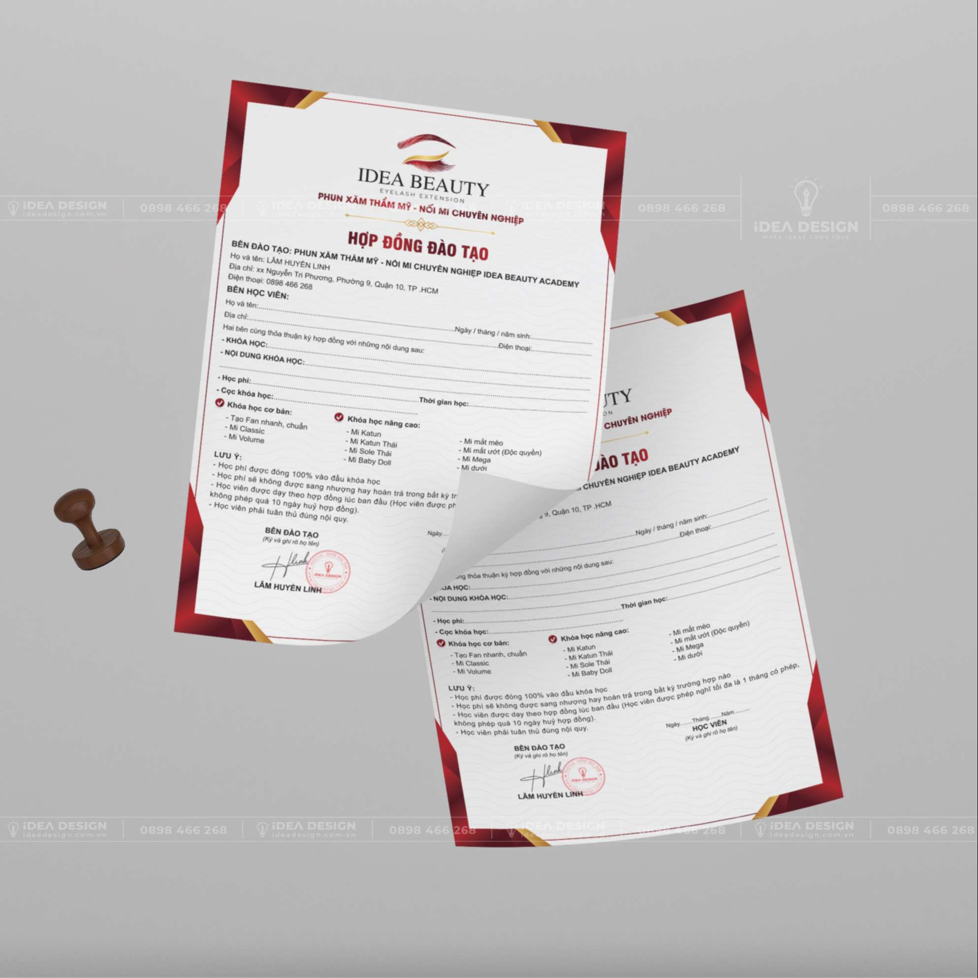 Hợp Đồng Đào Tạo Phun Xăm - Nối Mi 04