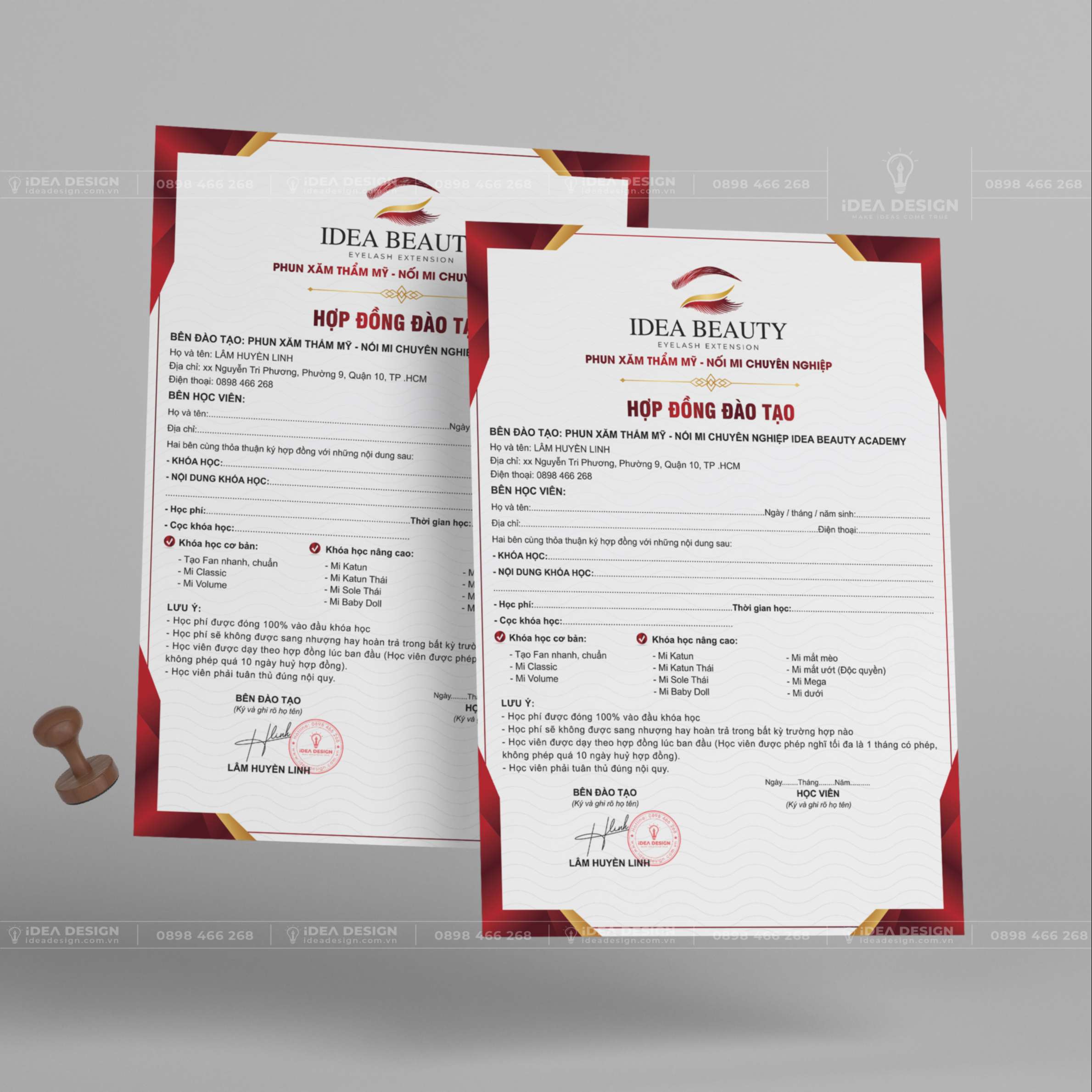 Hợp Đồng Đào Tạo Phun Xăm - Nối Mi 04