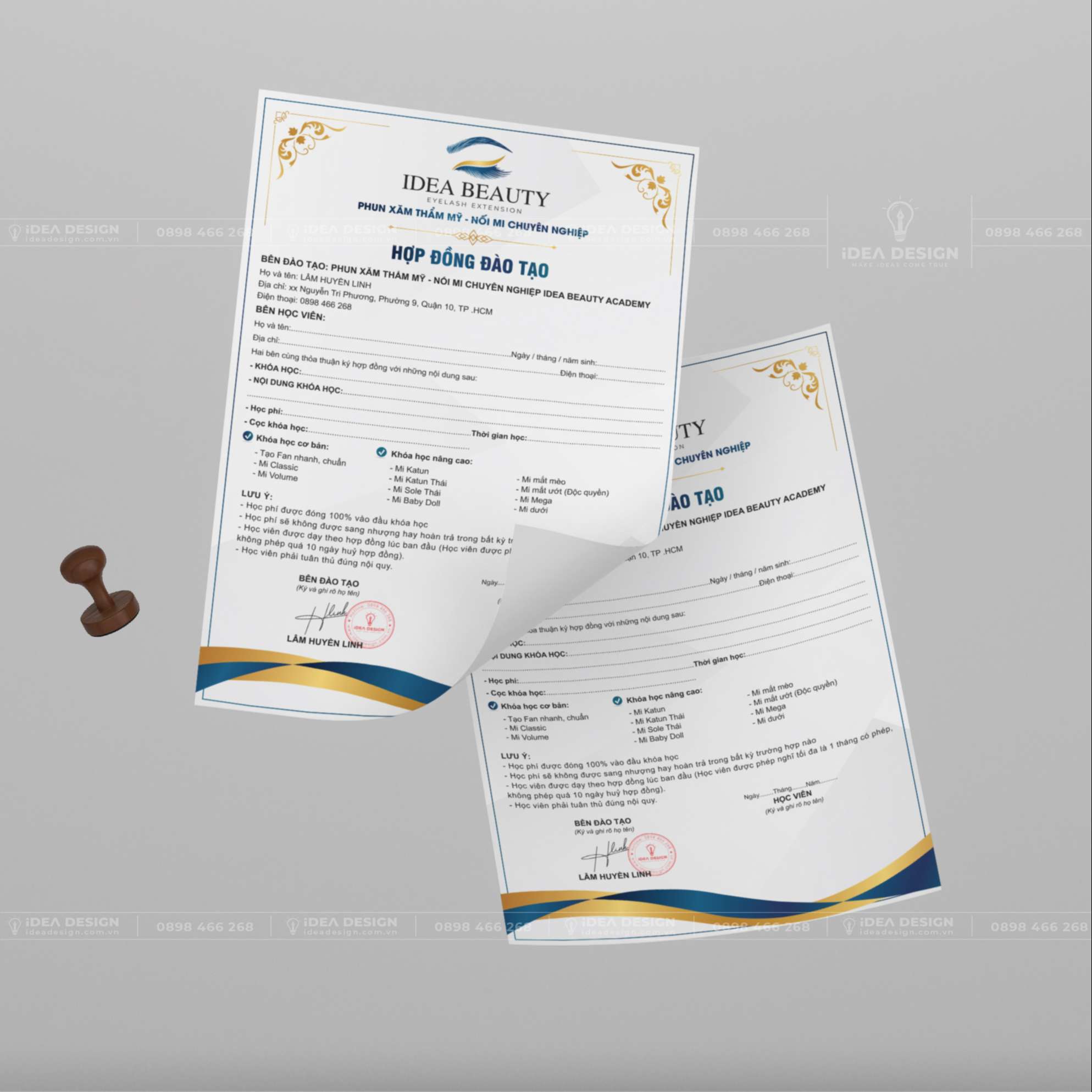 Hợp Đồng Đào Tạo Phun Xăm - Nối Mi 05