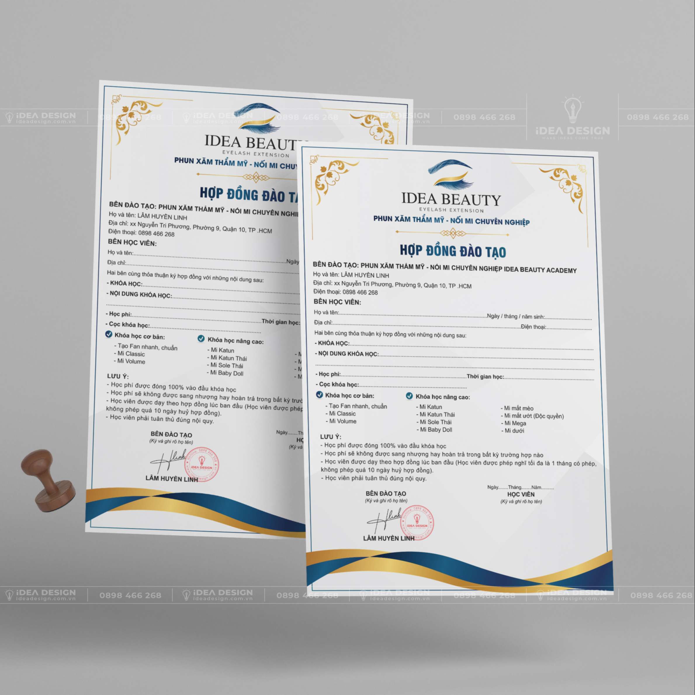 Hợp Đồng Đào Tạo Phun Xăm - Nối Mi 05