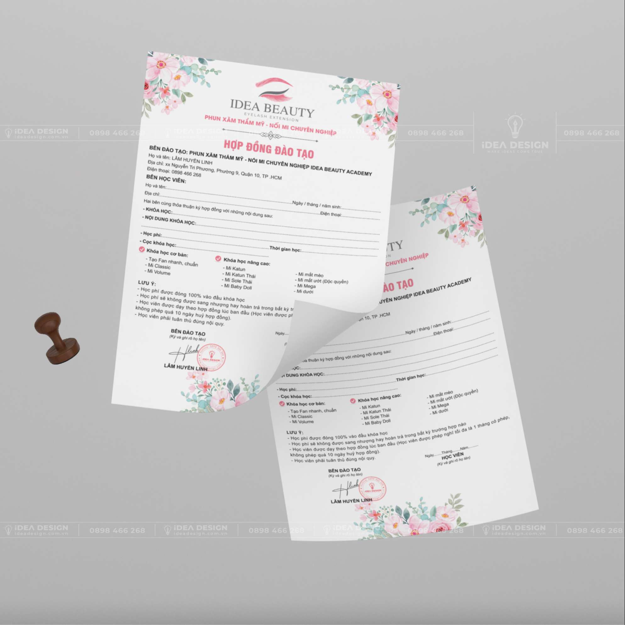 Hợp Đồng Đào Tạo Phun Xăm - Nối Mi 06