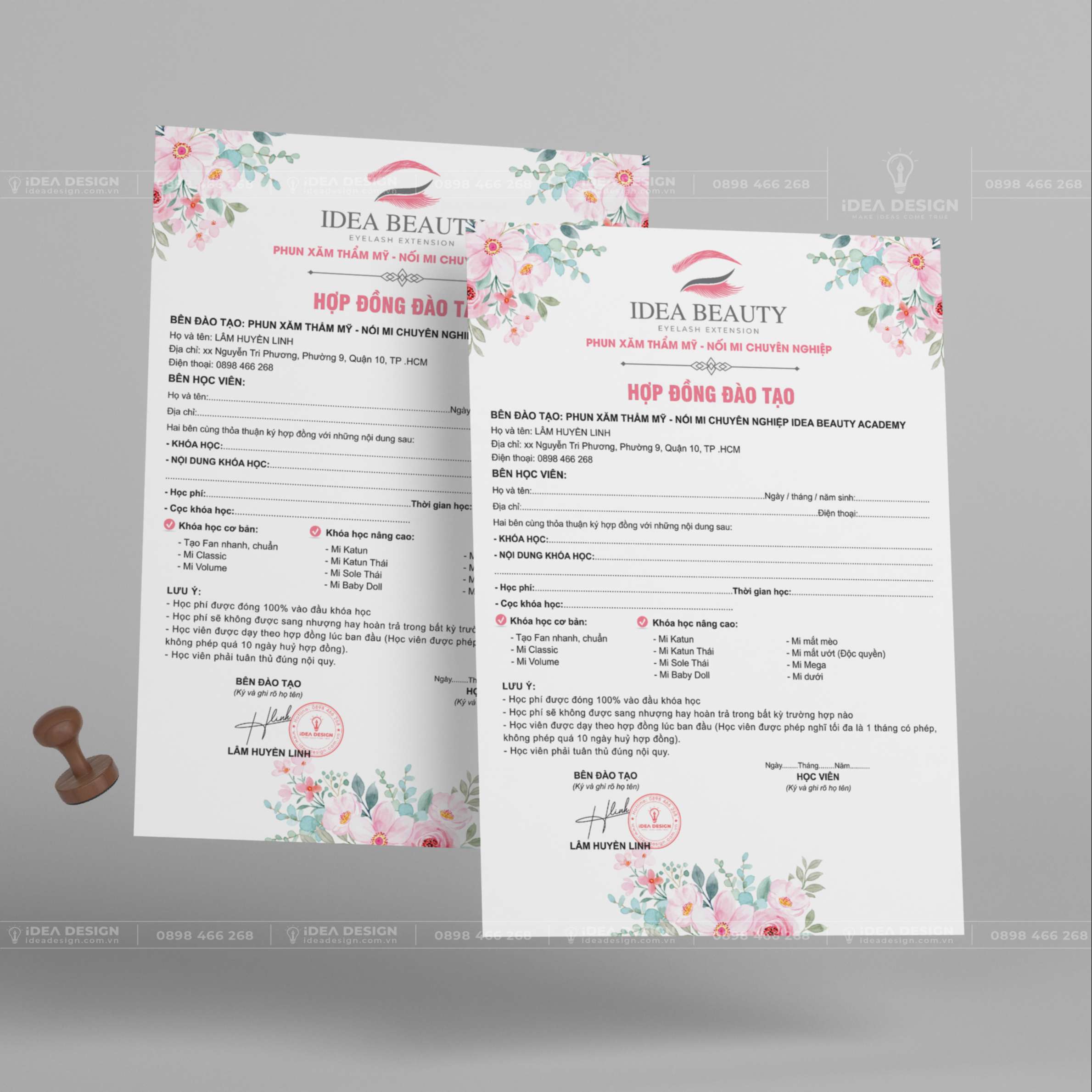 Hợp Đồng Đào Tạo Phun Xăm - Nối Mi 06