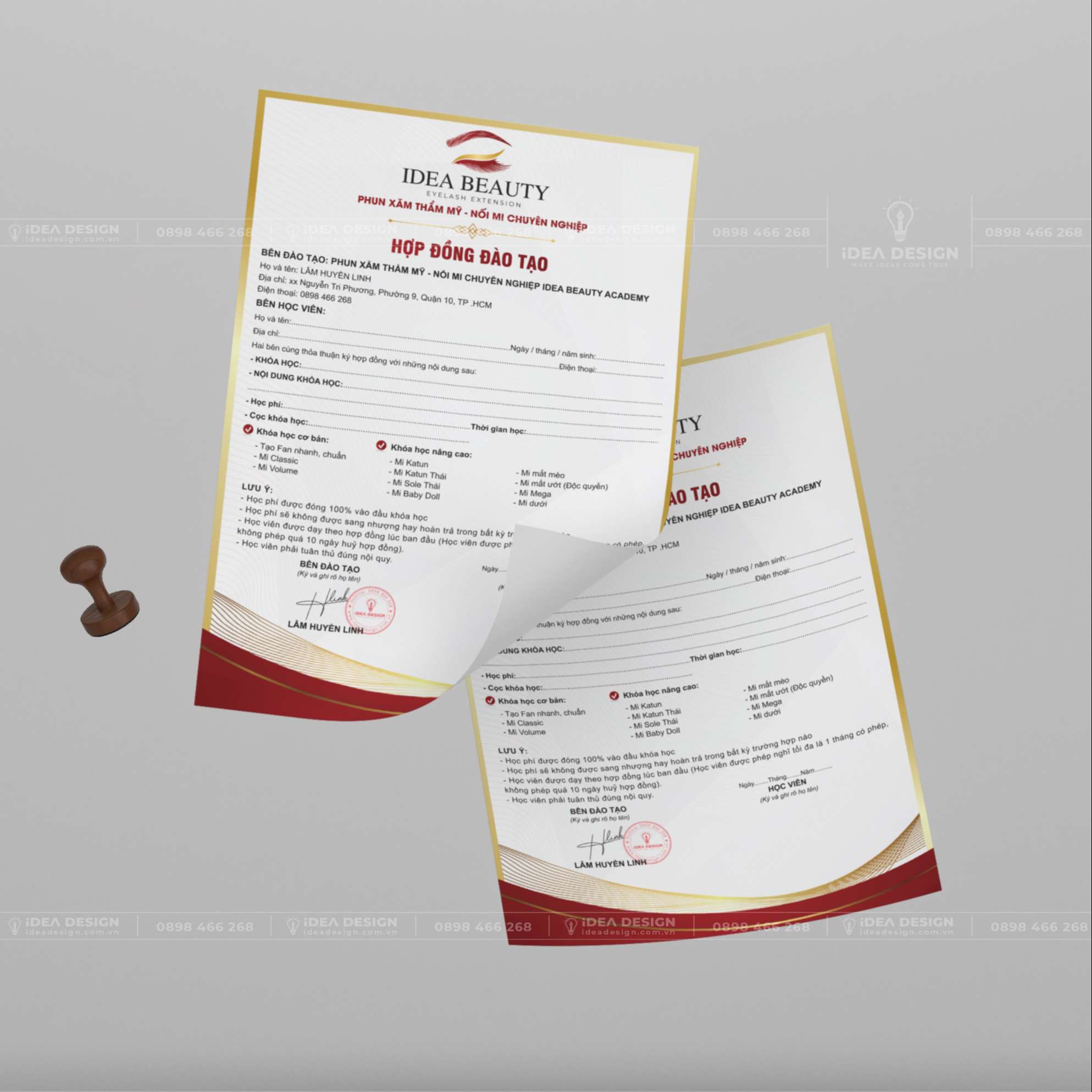 Hợp Đồng Đào Tạo Phun Xăm - Nối Mi 08