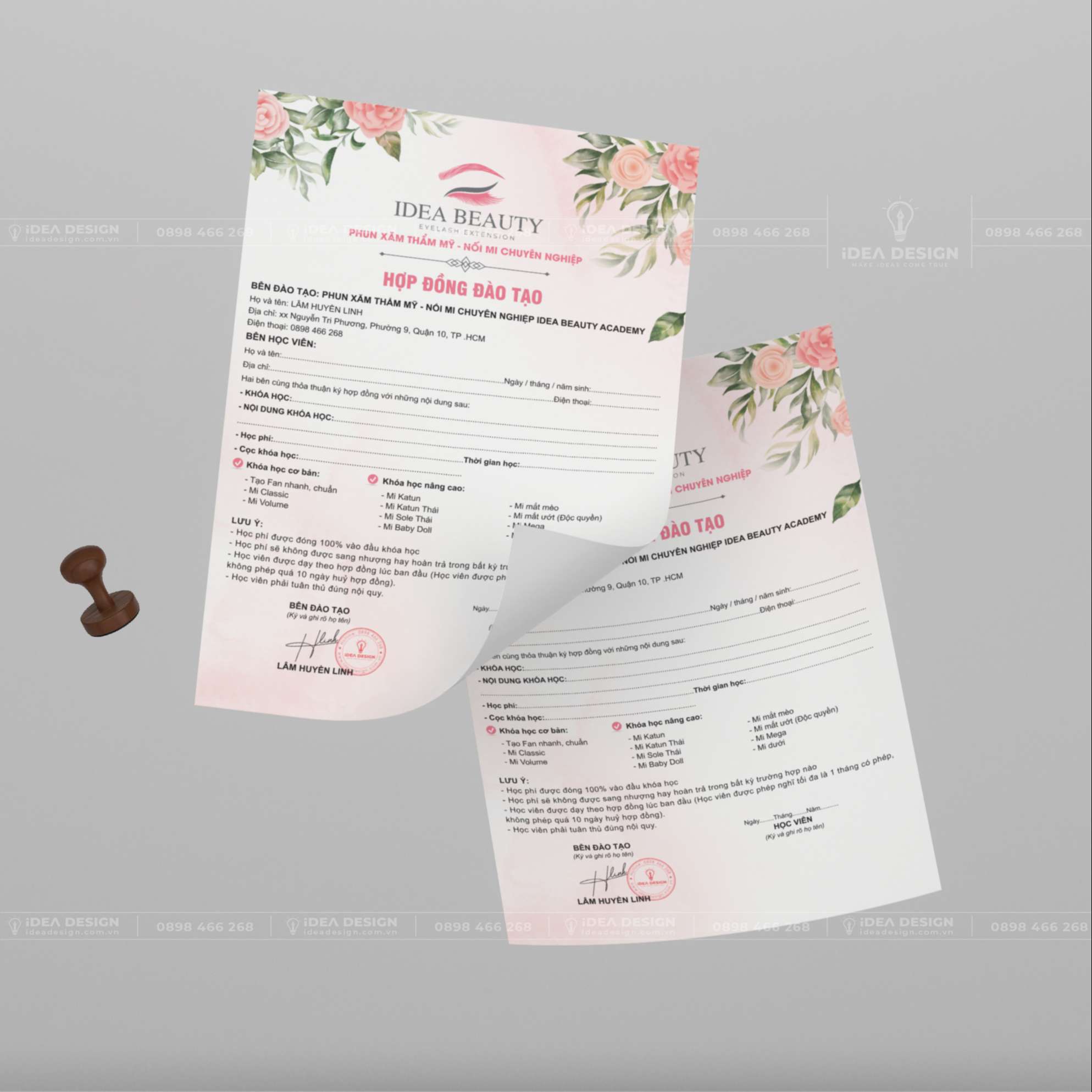 Hợp Đồng Đào Tạo Phun Xăm - Nối Mi 09