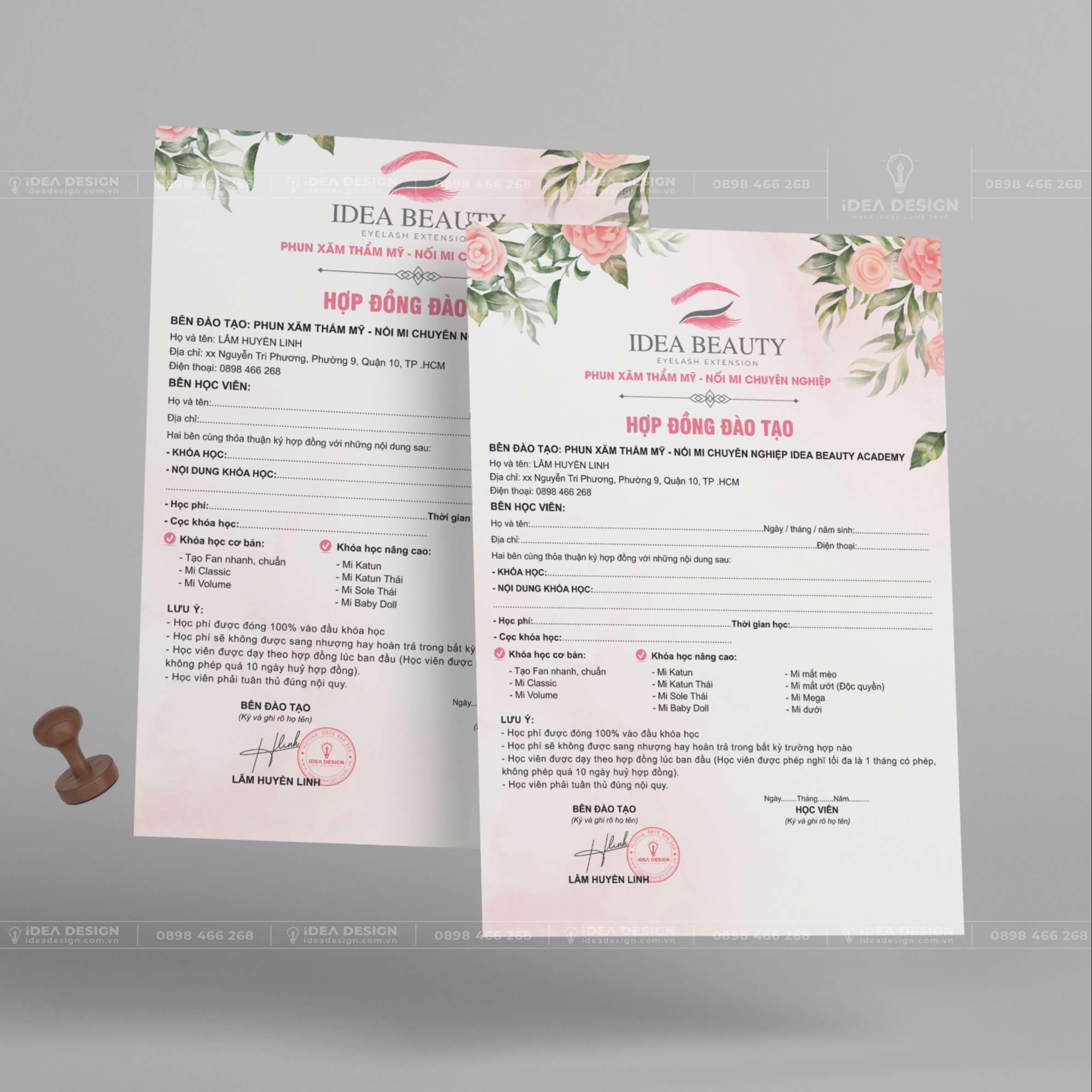 Hợp Đồng Đào Tạo Phun Xăm - Nối Mi 09