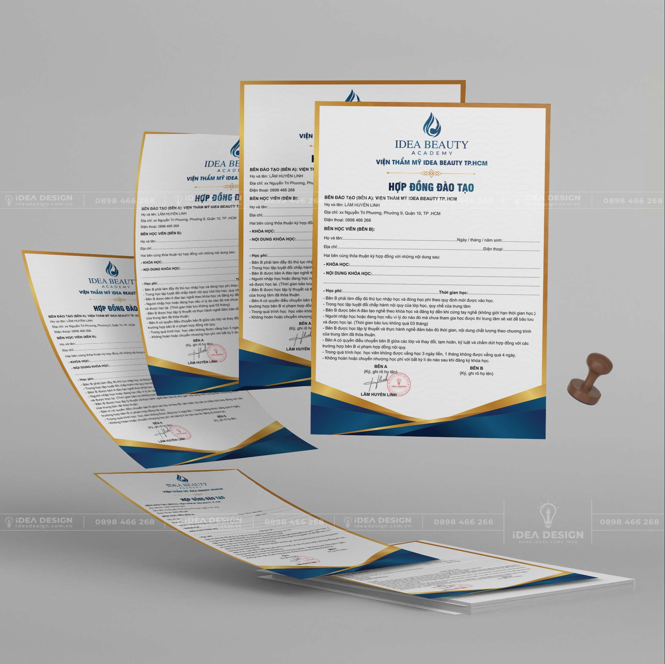 Hợp Đồng Đào Tạo Thẩm Mỹ 01