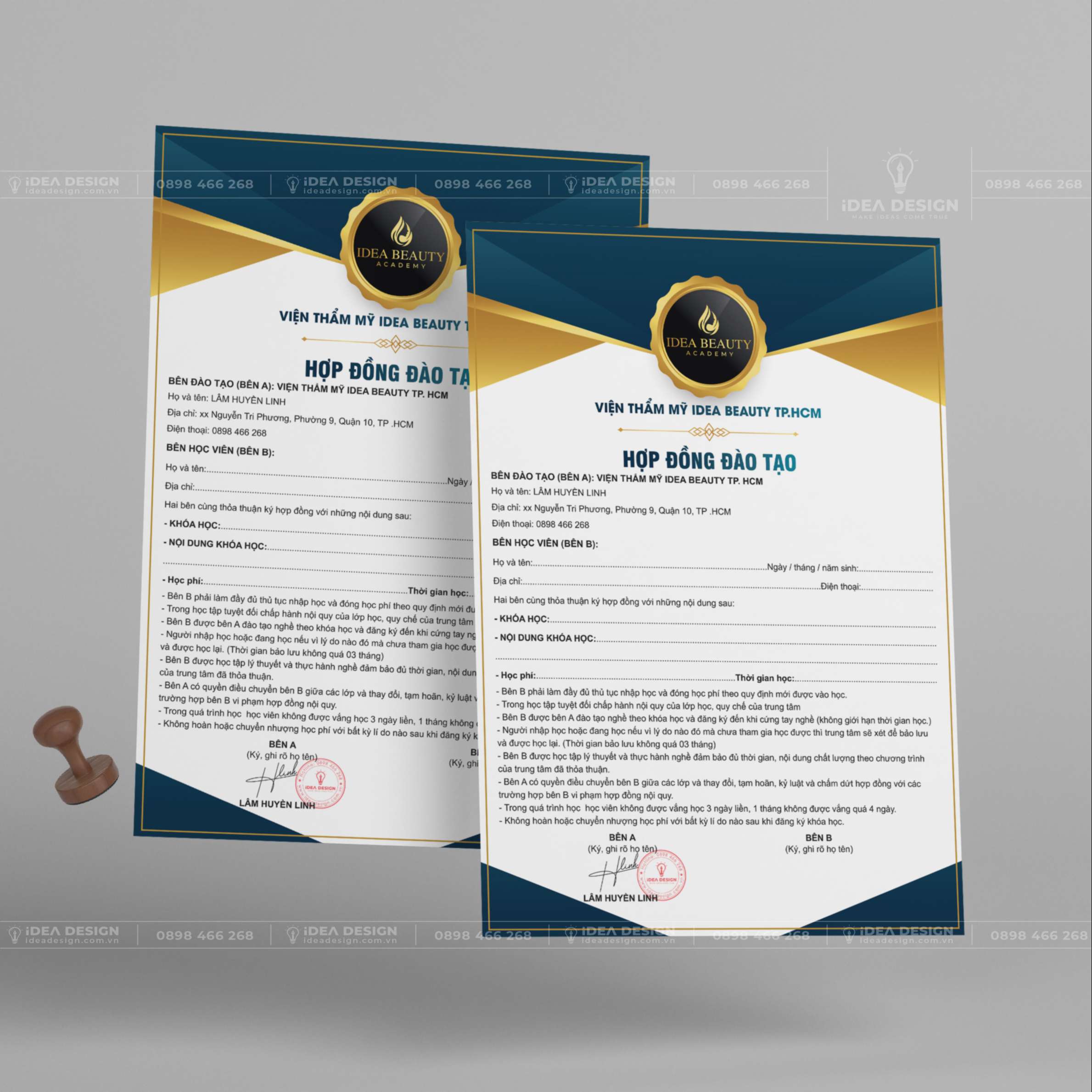 Hợp Đồng Đào Tạo Thẩm Mỹ 02