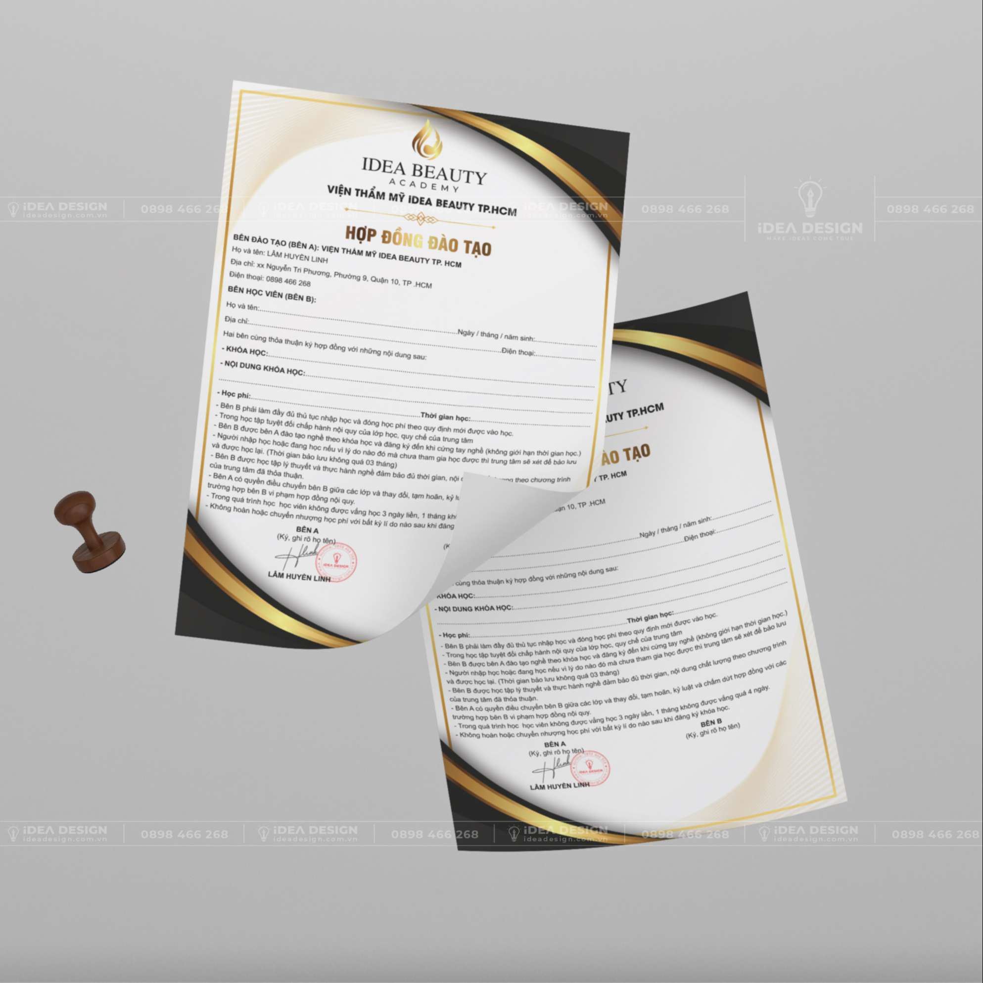 Hợp Đồng Đào Tạo Thẩm Mỹ 03