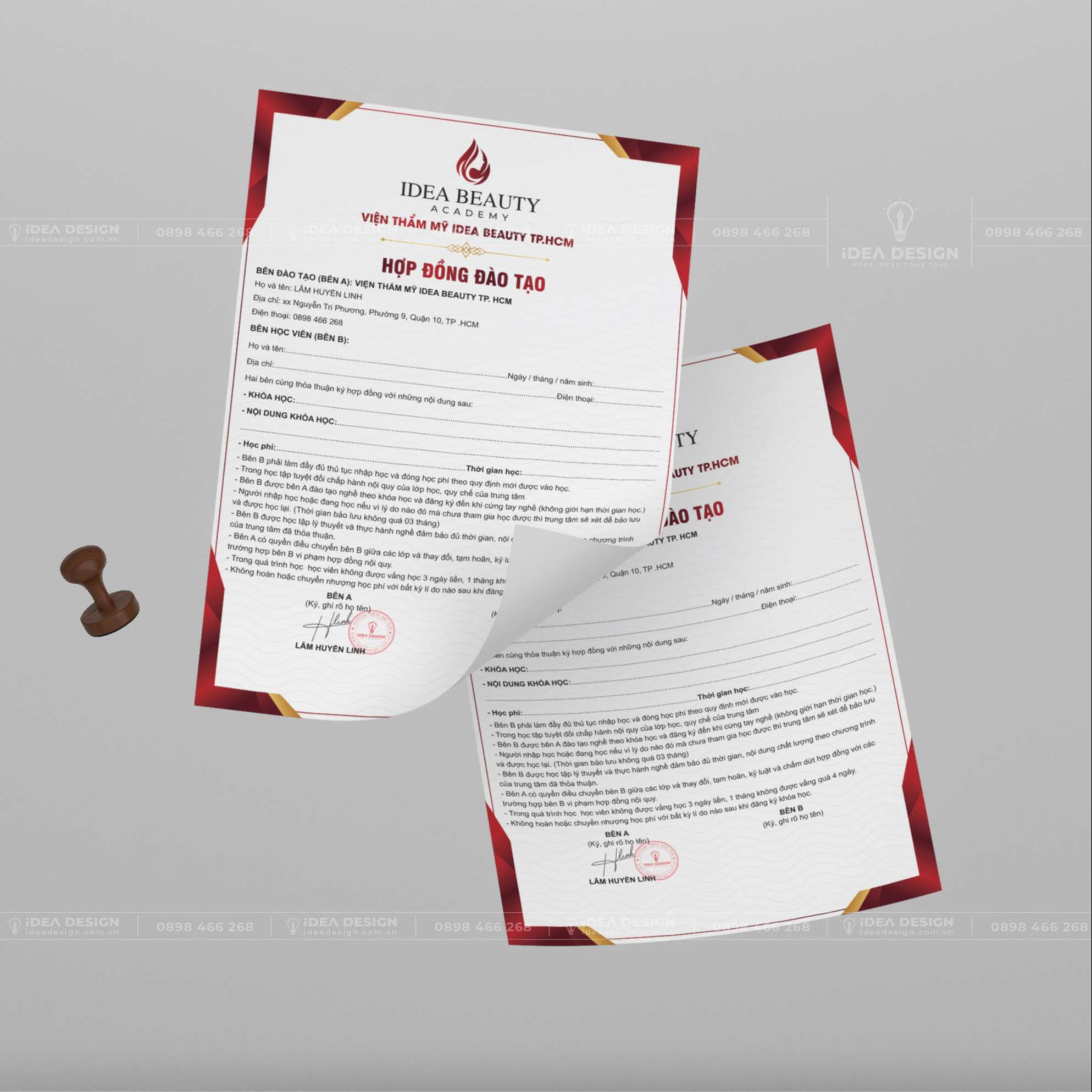 Hợp Đồng Đào Tạo Thẩm Mỹ 04