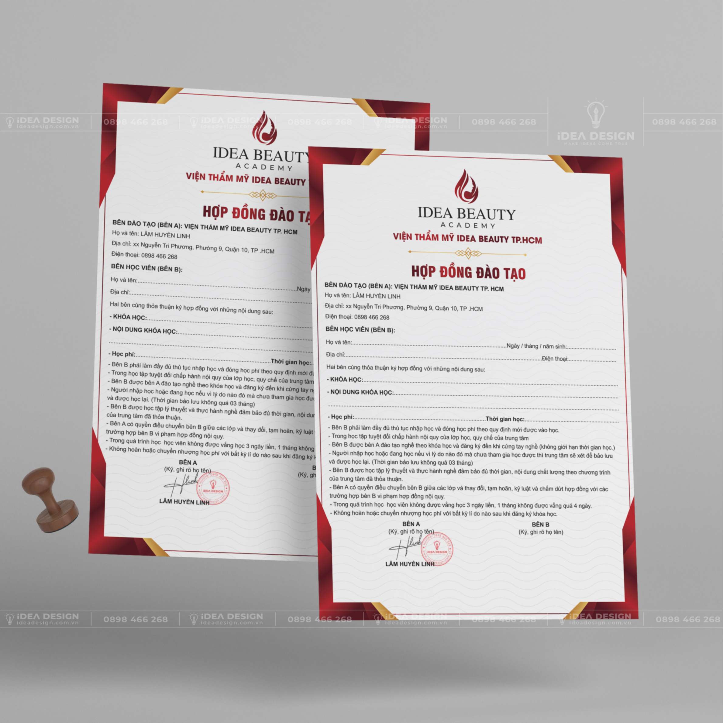 Hợp Đồng Đào Tạo Thẩm Mỹ 04