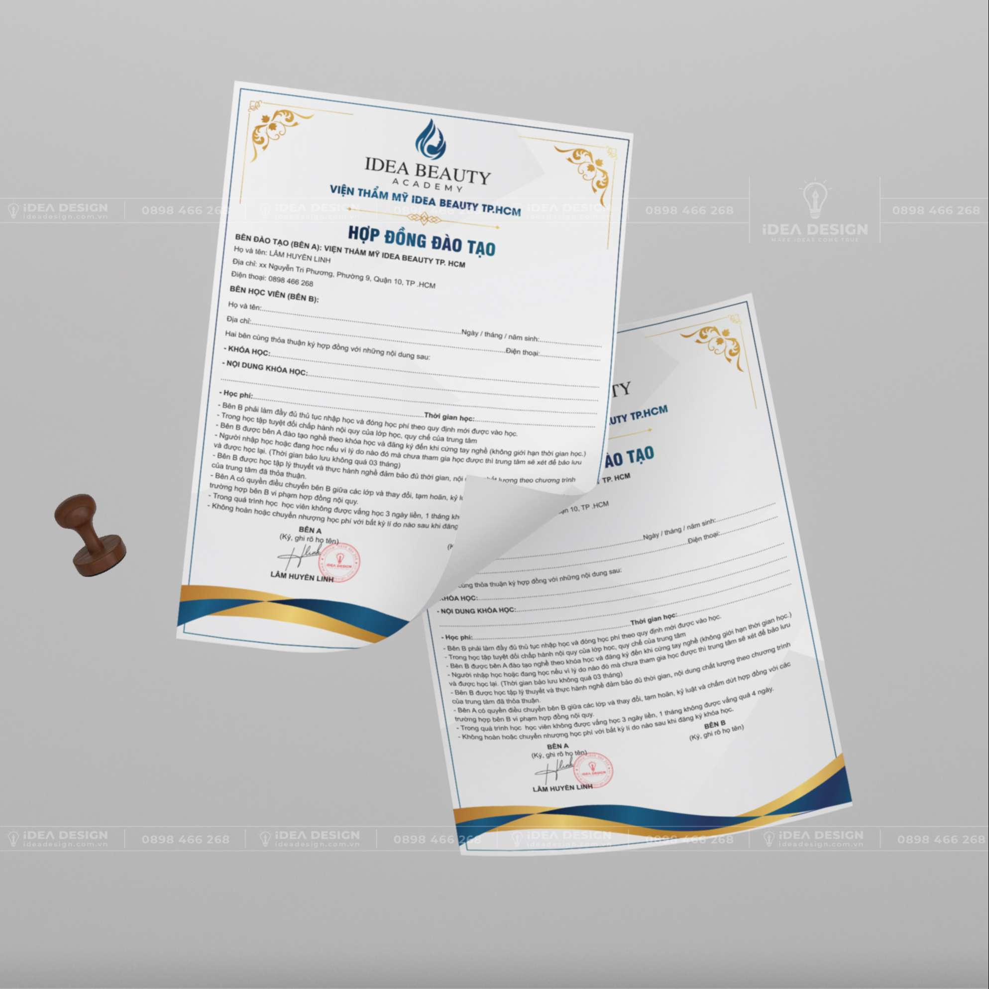 Hợp Đồng Đào Tạo Thẩm Mỹ 05