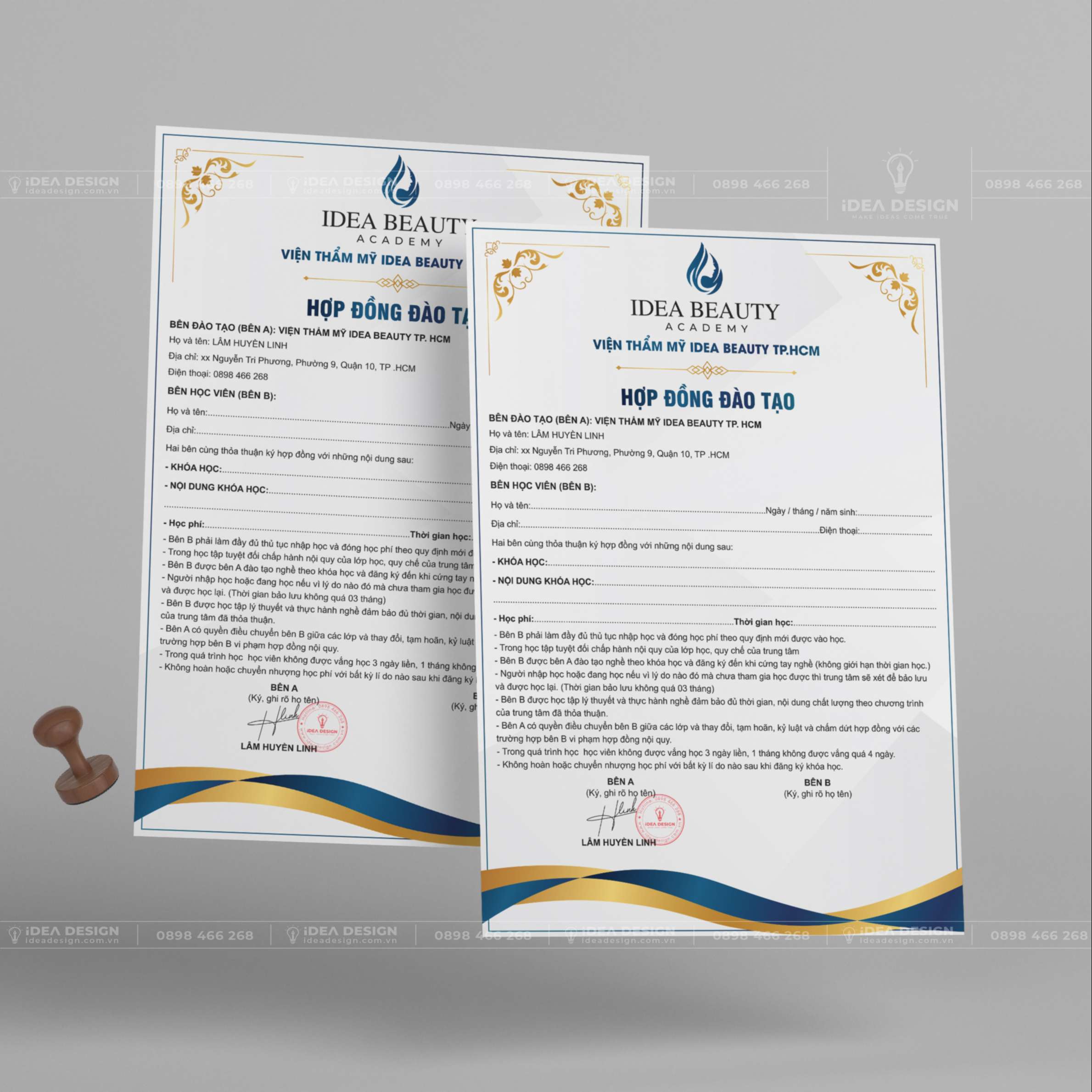 Hợp Đồng Đào Tạo Thẩm Mỹ 05