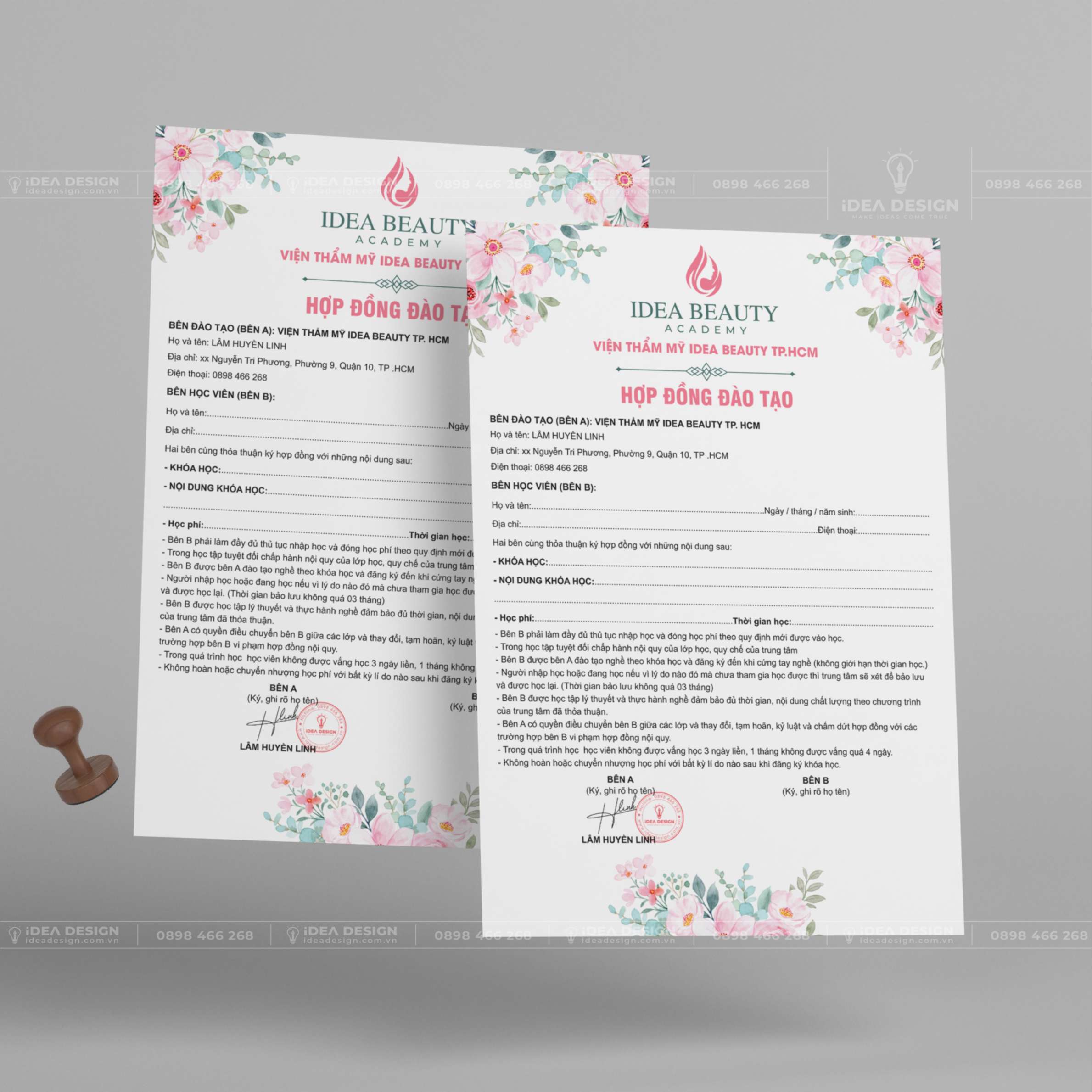 Hợp Đồng Đào Tạo Thẩm Mỹ 06