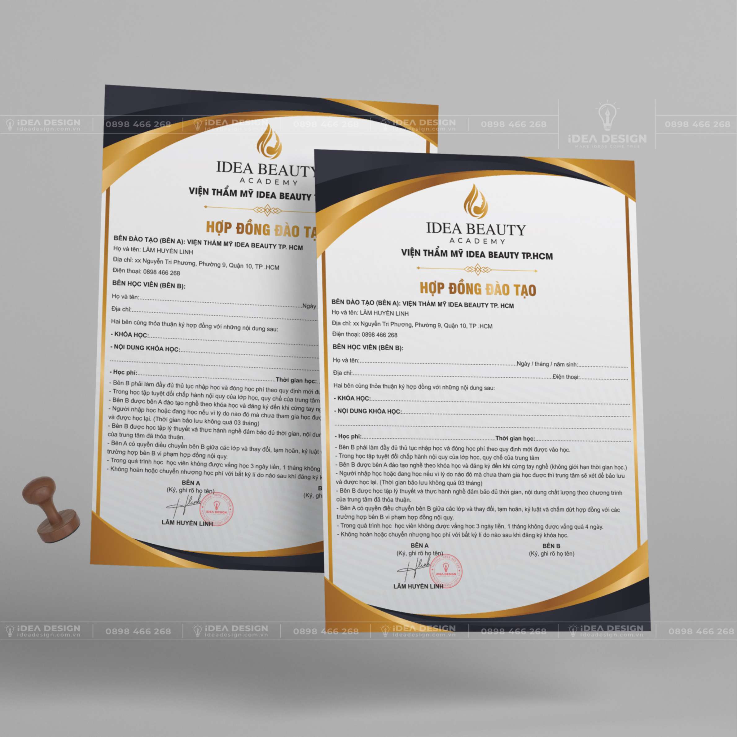 Hợp Đồng Đào Tạo Thẩm Mỹ 07