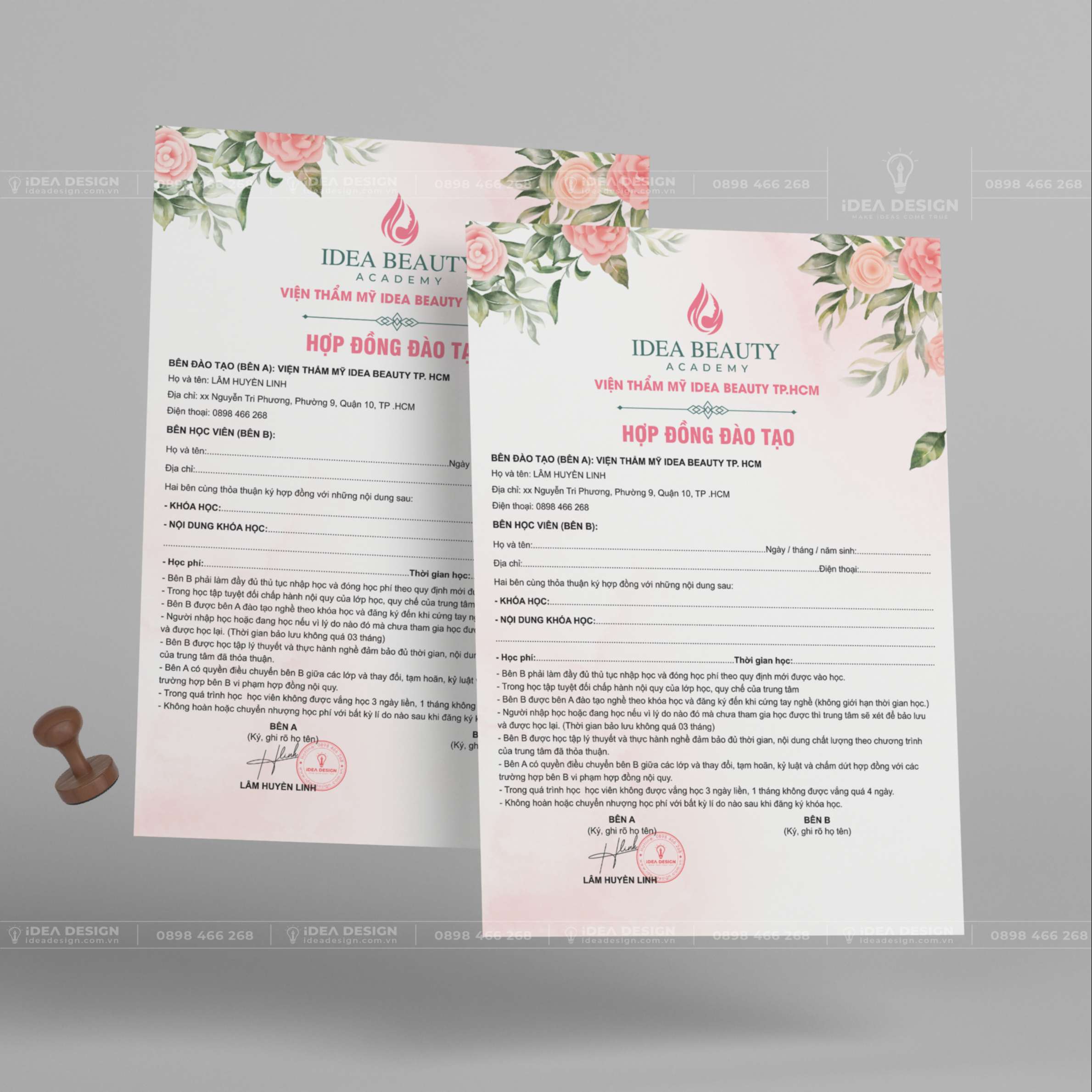 Hợp Đồng Đào Tạo Thẩm Mỹ 09