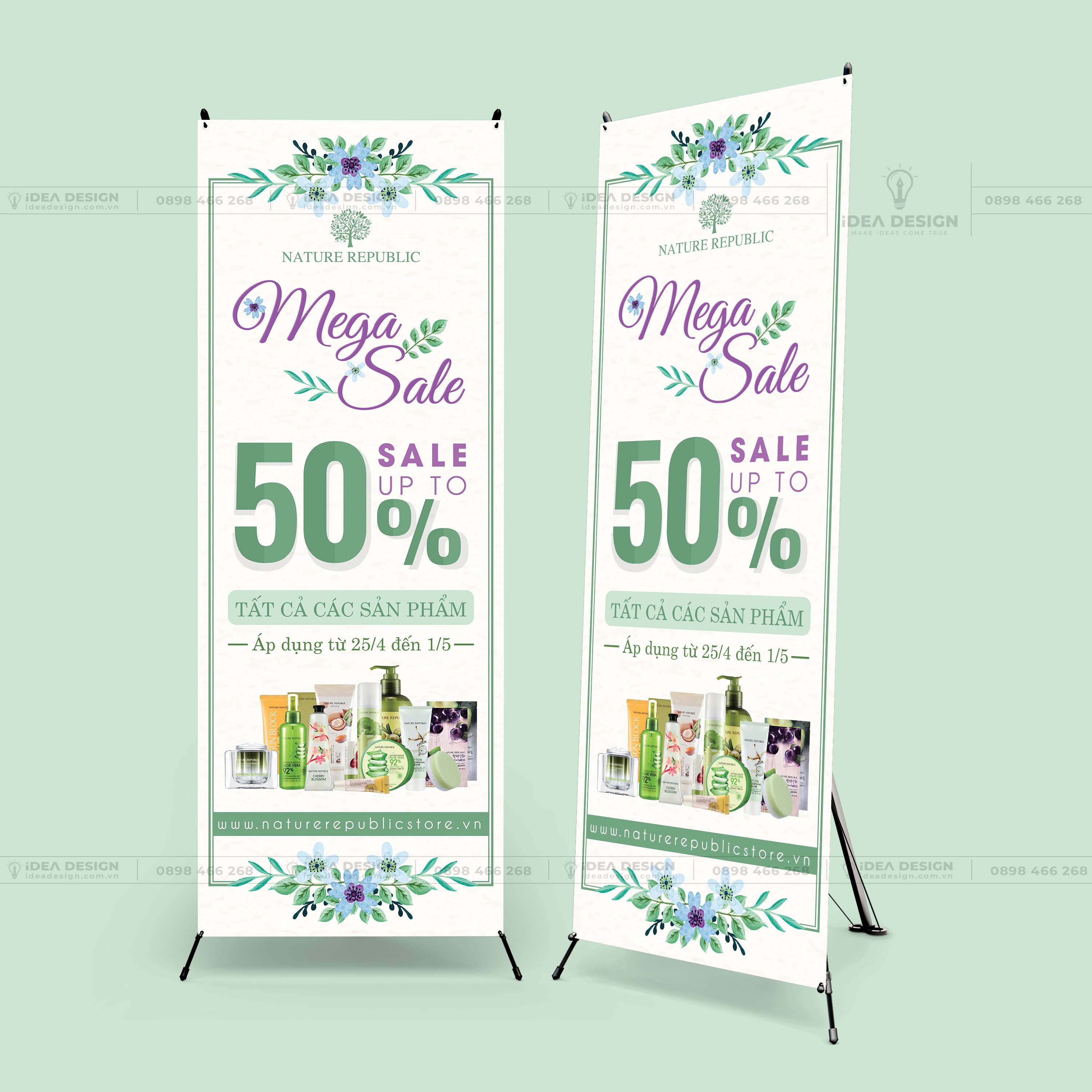 Standee Nhà Hàng - Mỹ Phẩm - Thẩm Mỹ - Thời Trang - Phụ Kiện 03