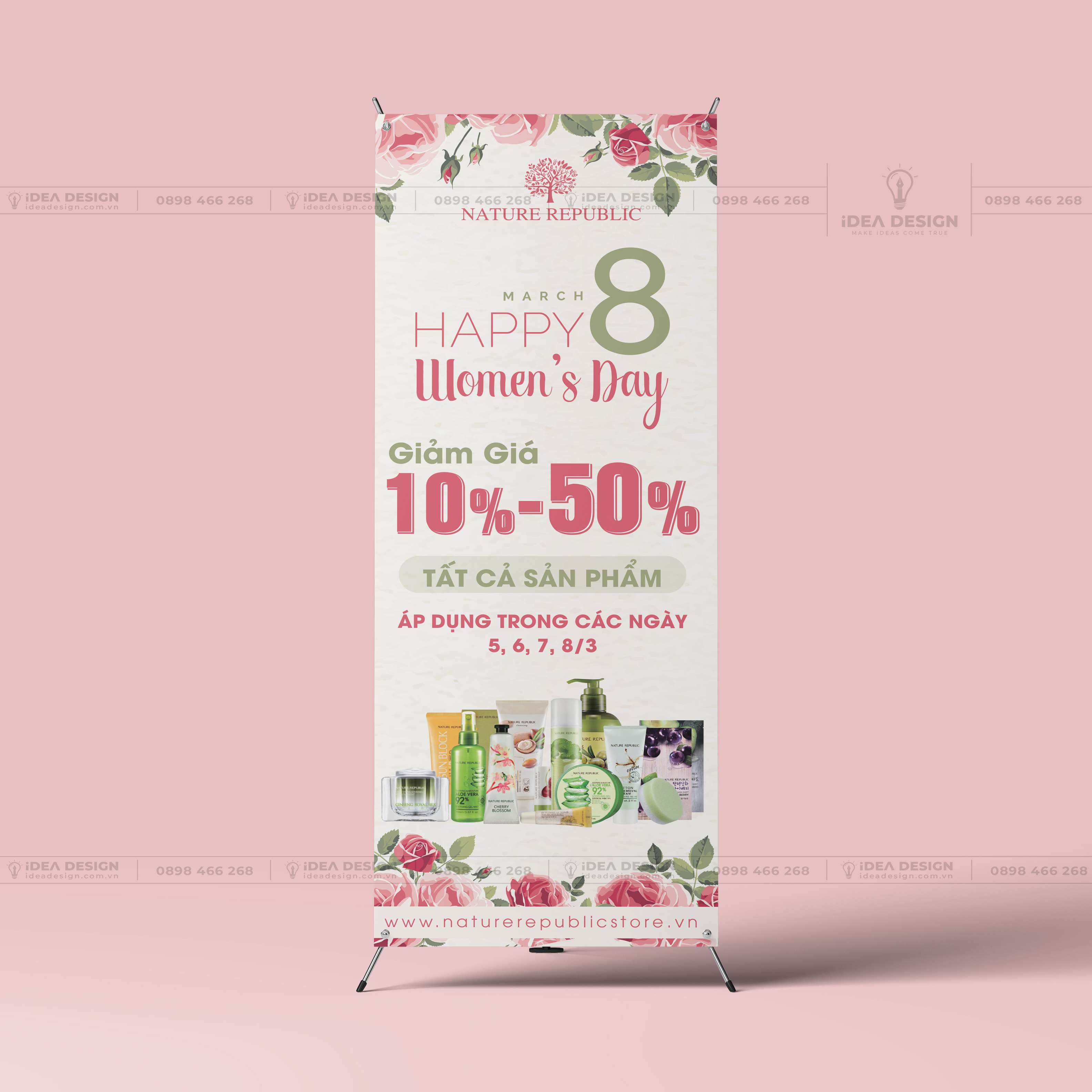 Standee Nhà Hàng - Mỹ Phẩm - Thẩm Mỹ - Thời Trang - Phụ Kiện 06