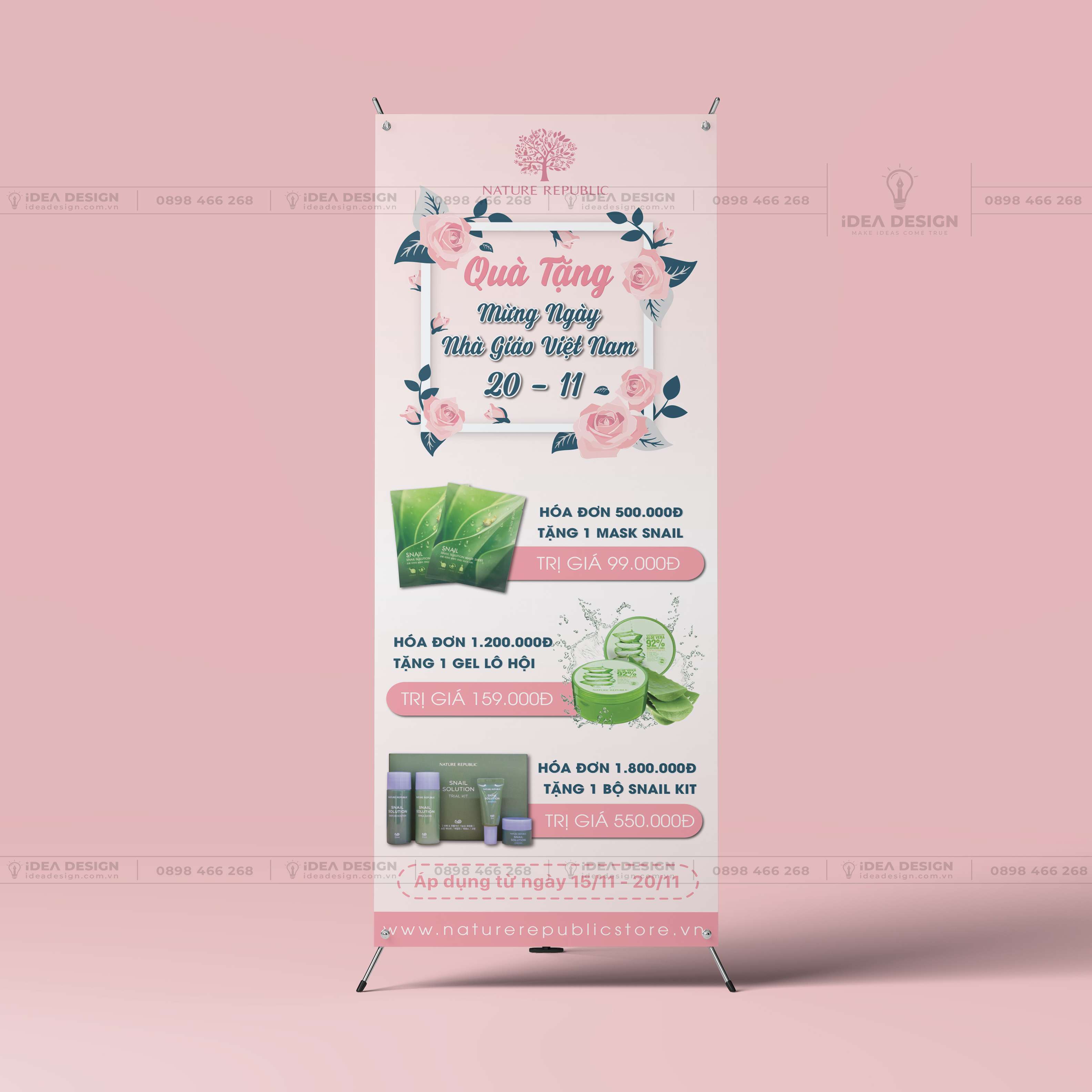 Standee Nhà Hàng - Mỹ Phẩm - Thẩm Mỹ - Thời Trang - Phụ Kiện 08