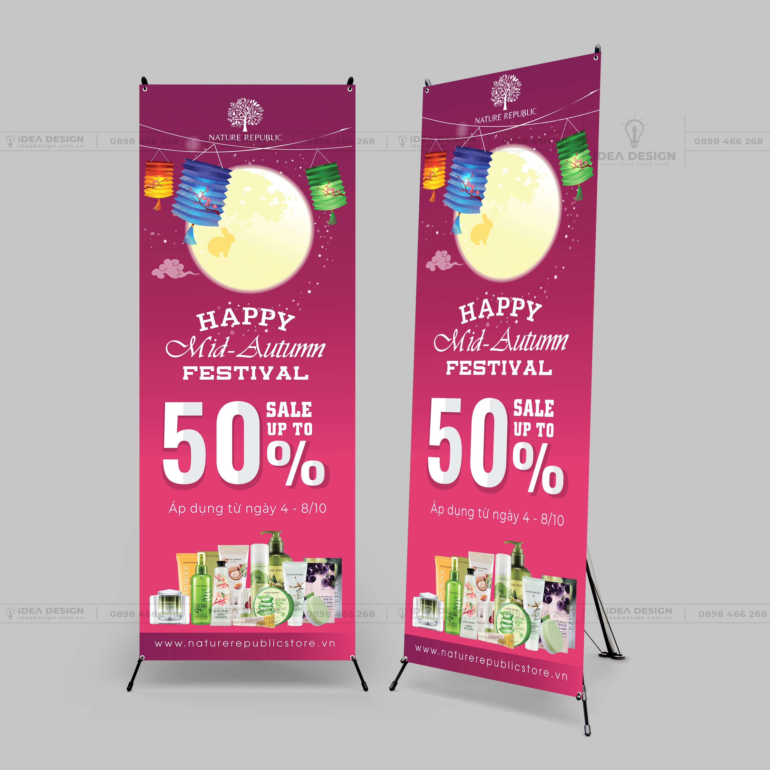 Standee Nhà Hàng - Mỹ Phẩm - Thẩm Mỹ - Thời Trang - Phụ Kiện 09