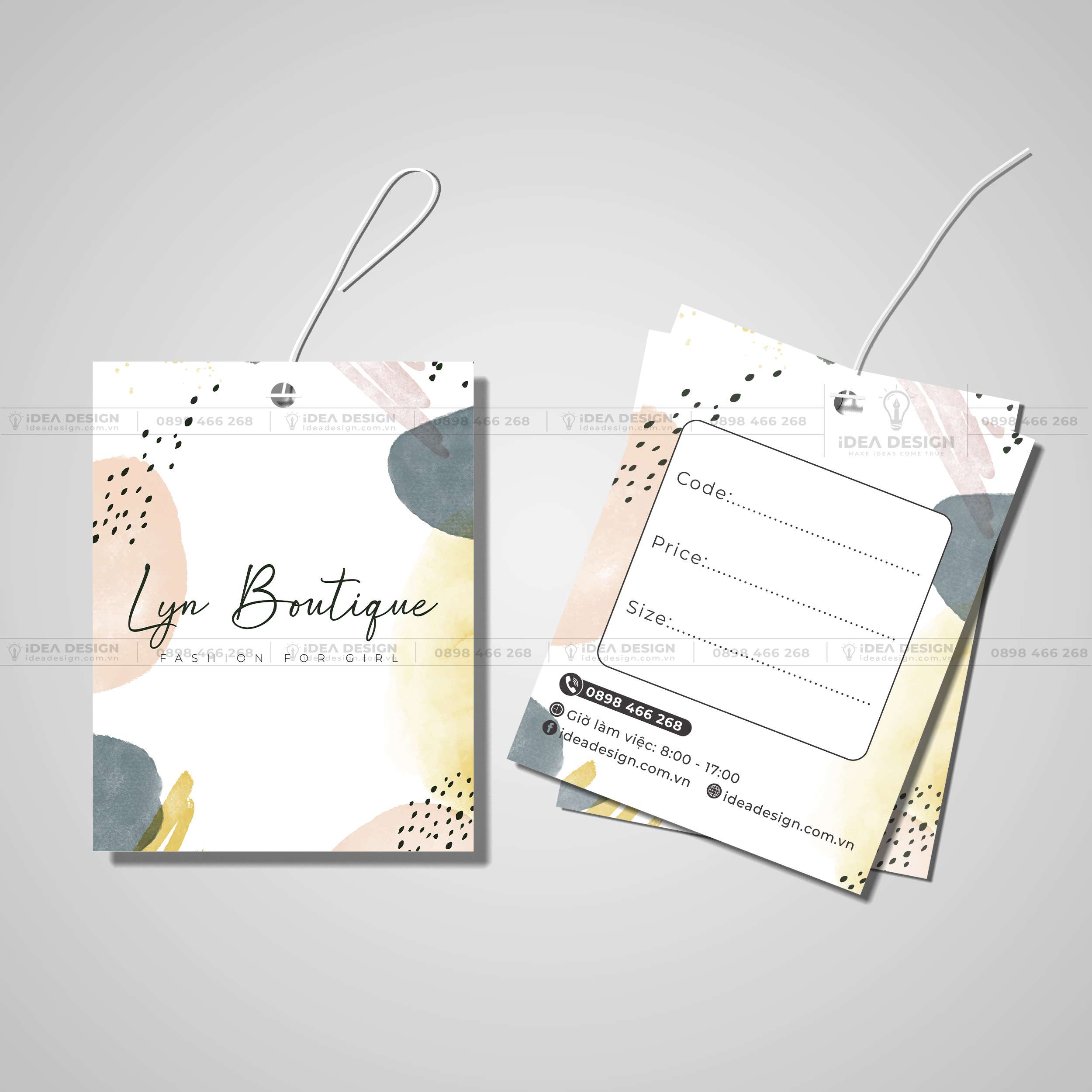 Tag Treo Quần Áo, Tag Thời Trang 01