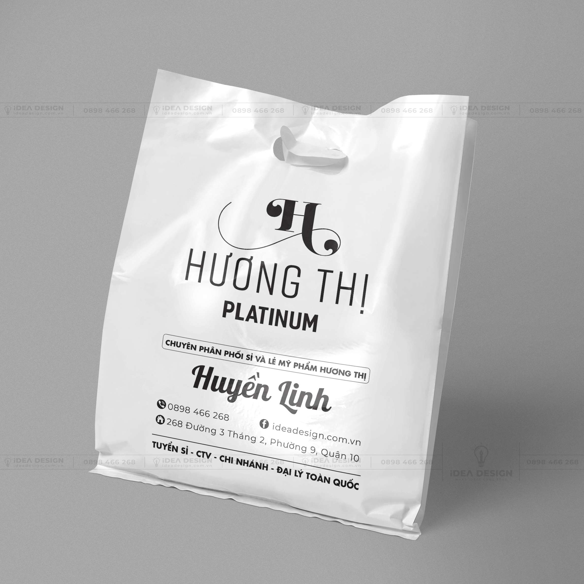Bao Nilon, Túi Nilon Dành Cho Shop Mỹ Phẩm Hương Thị Platinum 04