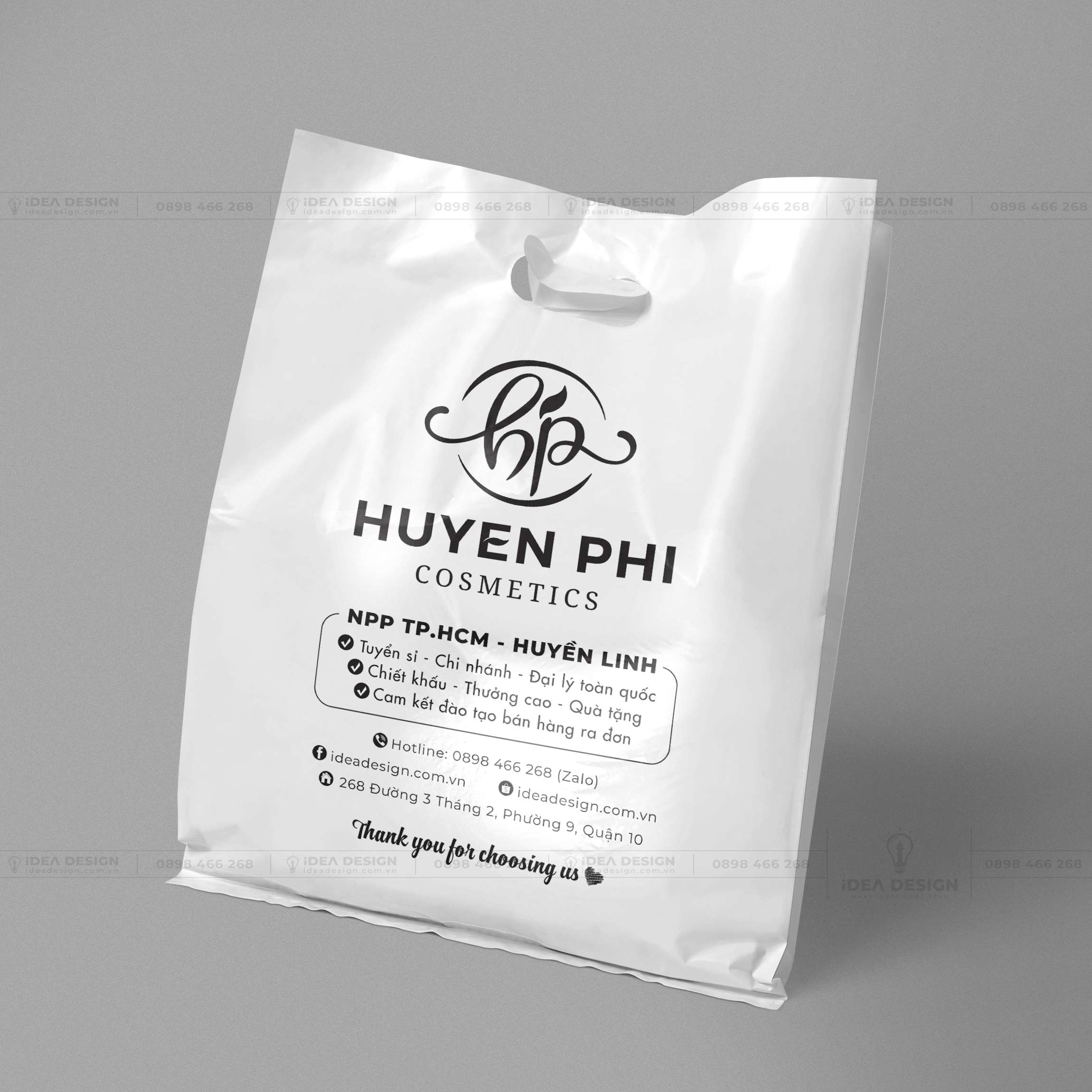 Bao Nilon, Túi Nilon Dành Cho Shop Mỹ Phẩm Huyền Phi Cosmetics 05