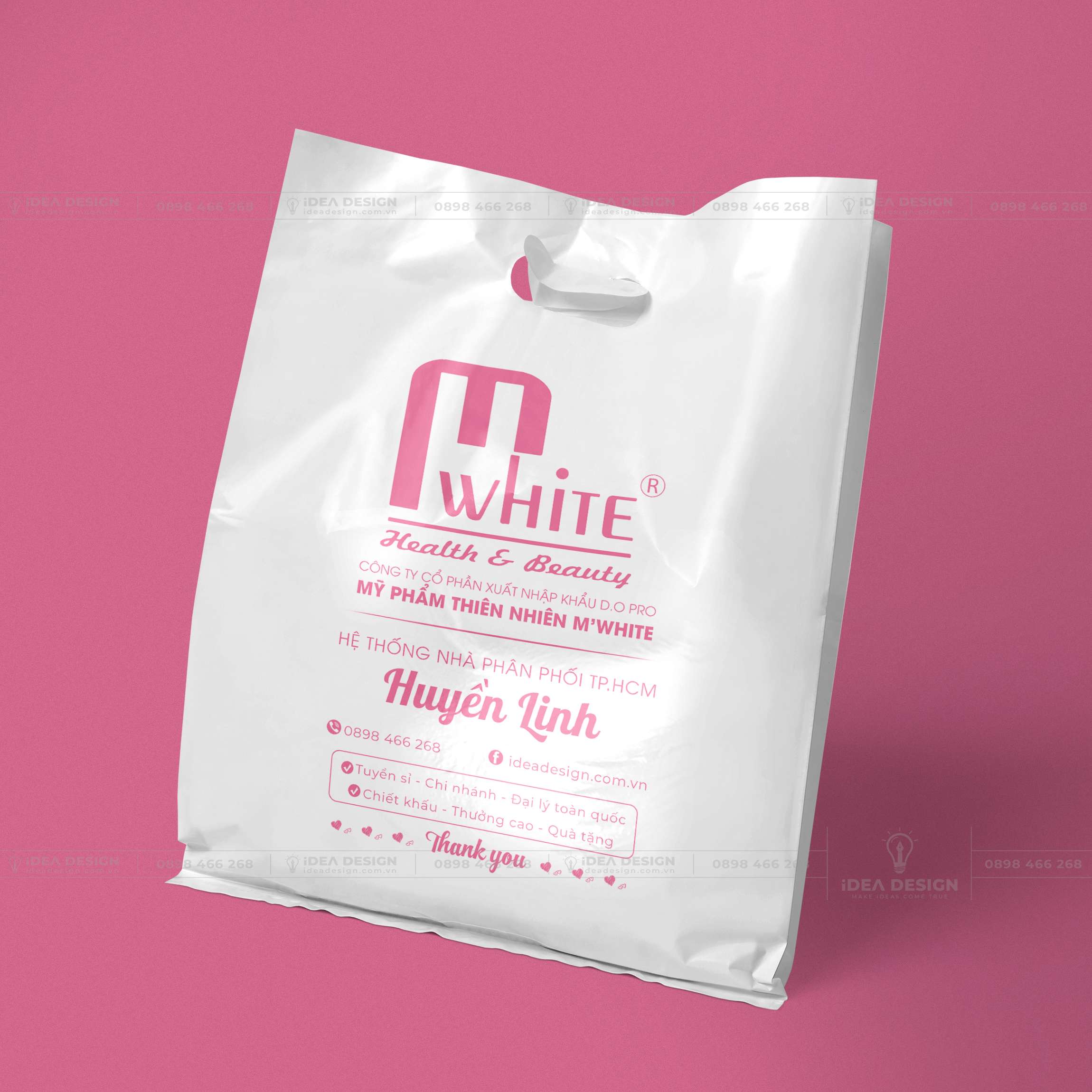 Bao Nilon, Túi Nilon Dành Cho Shop Mỹ Phẩm MWhite 08