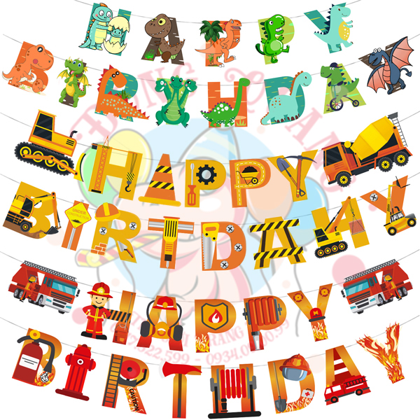 Dây chữ Happy Birthday 1