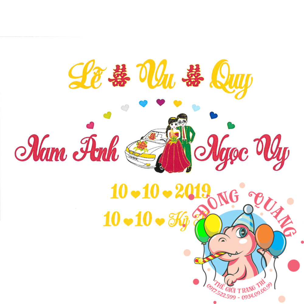 Chữ cưới xốp (mẫu 29)