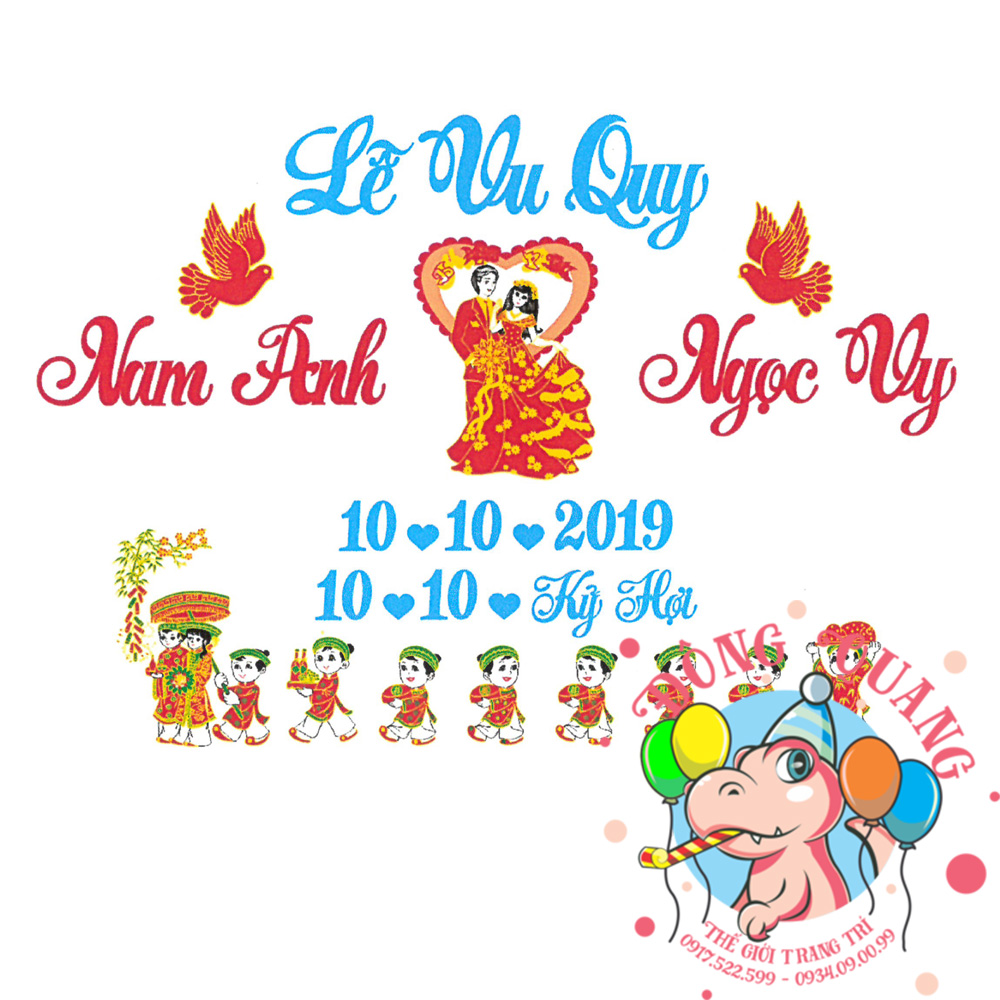 Chữ cưới xốp (mẫu 33)