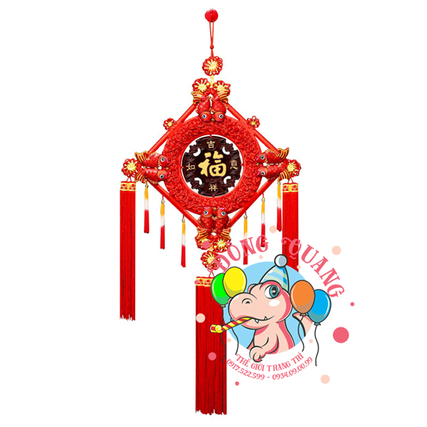 Phúc bảng gỗ cá chép đôi