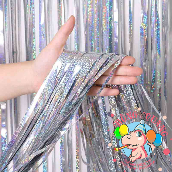 Rèm kim tuyến sợi xà cừ hologram (8 màu)