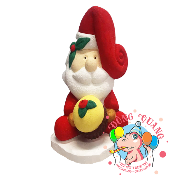 Ông già Santa Claus ăn bánh (xốp)