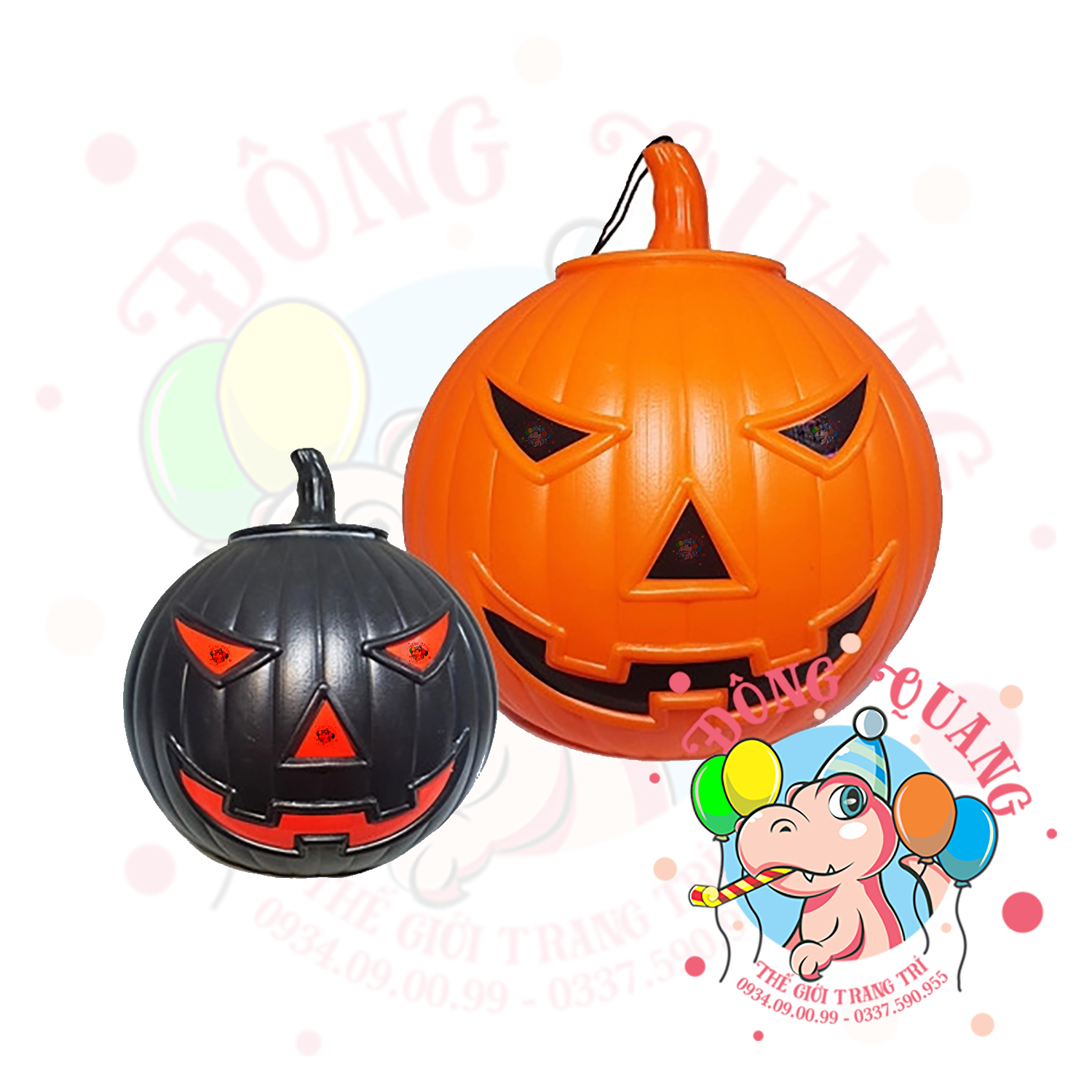 Bí ngô Halloween có nắp