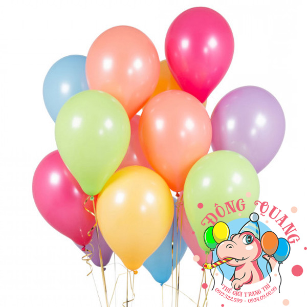 Bong bóng thường tròn - 25cm - set 10