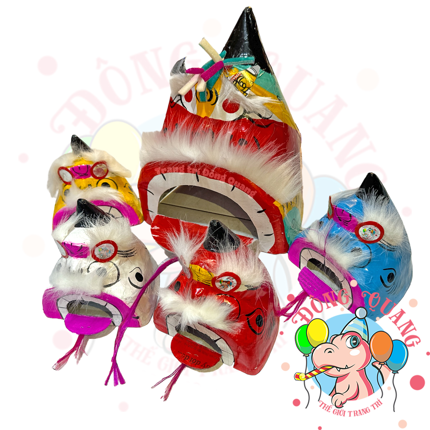 Đầu Lân giấy bồi truyền thống