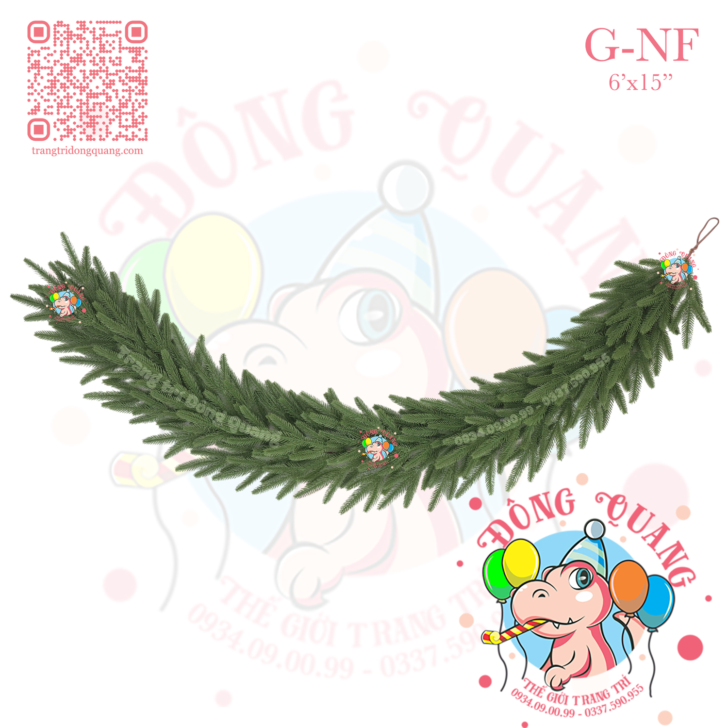 Dây trang trí lá PE