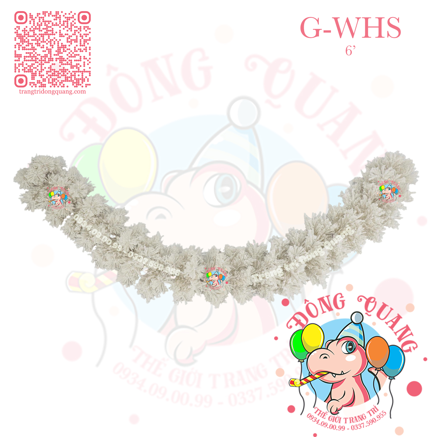 Dây trang trí cước phủ tuyết (G-WHS)