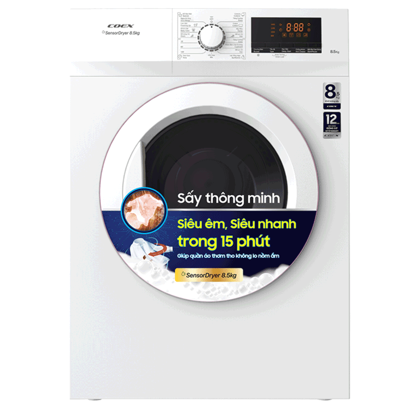 Máy sấy quần áo thông hơi Coex 8,5kg CD-80AVW