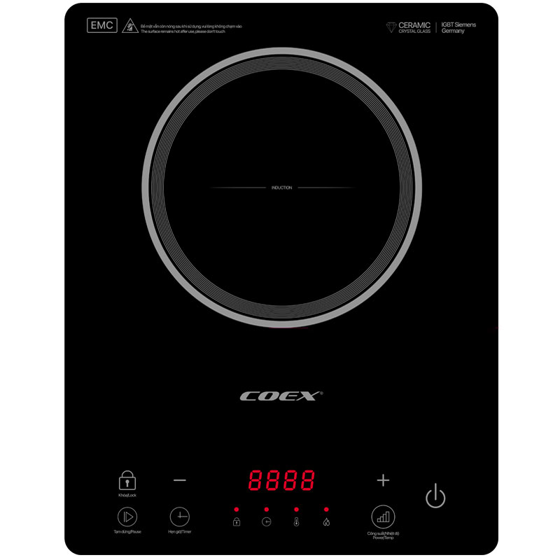 Bếp điện từ Coex CI-3485S (2000W, kèm nồi lẩu)