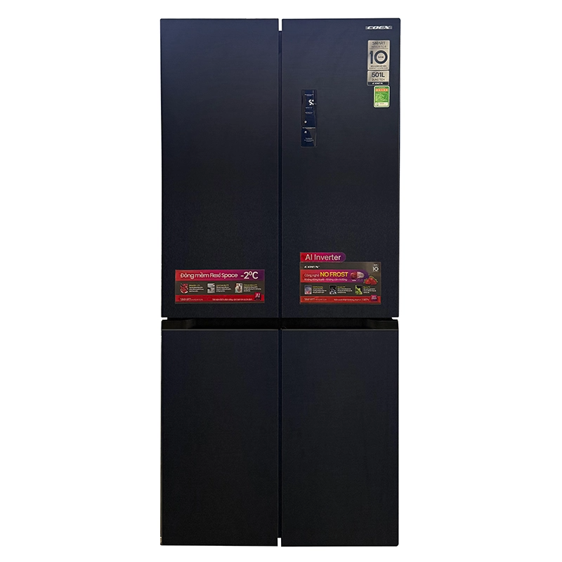 Tủ lạnh Coex Inverter 501 lít 4 cửa RM-4015MIB-SF (Đen Kim Loại - Đông mềm)