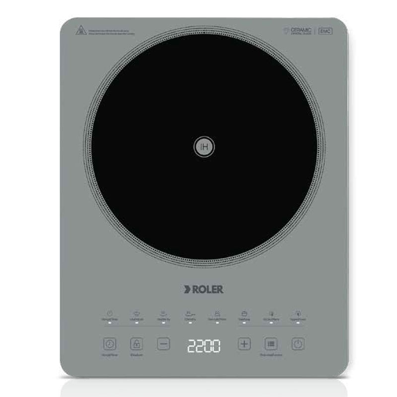 Bếp điện từ Roler RIC-6005SB (2000W - Kèm nồi lẩu 500g)