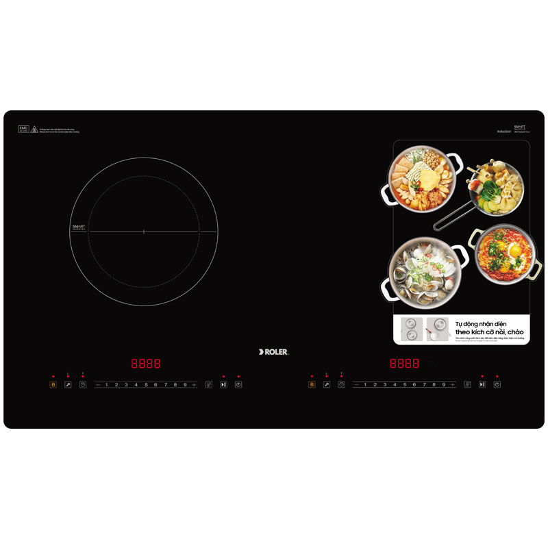 Bếp từ đôi 2 vùng nấu Inverter Roler RIH-6119I