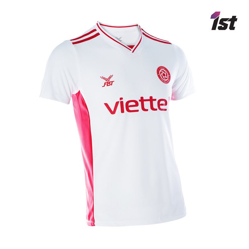 Áo bóng đá FBT Viettel FC 2021 Trắng - Logo Tròn | Football Comes 1st Áo Bóng Đá Fbt Viettel Fc 2021 Trắng - Logo Tròn | Football Comes 1St