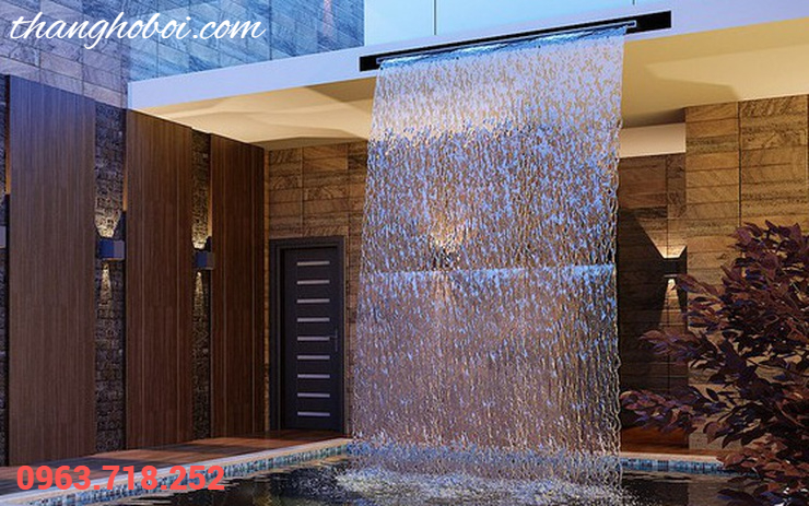 Thác nước nghệ thuật cho hồ bơi Thác tràn hồ bơi Thác nước hồ cá