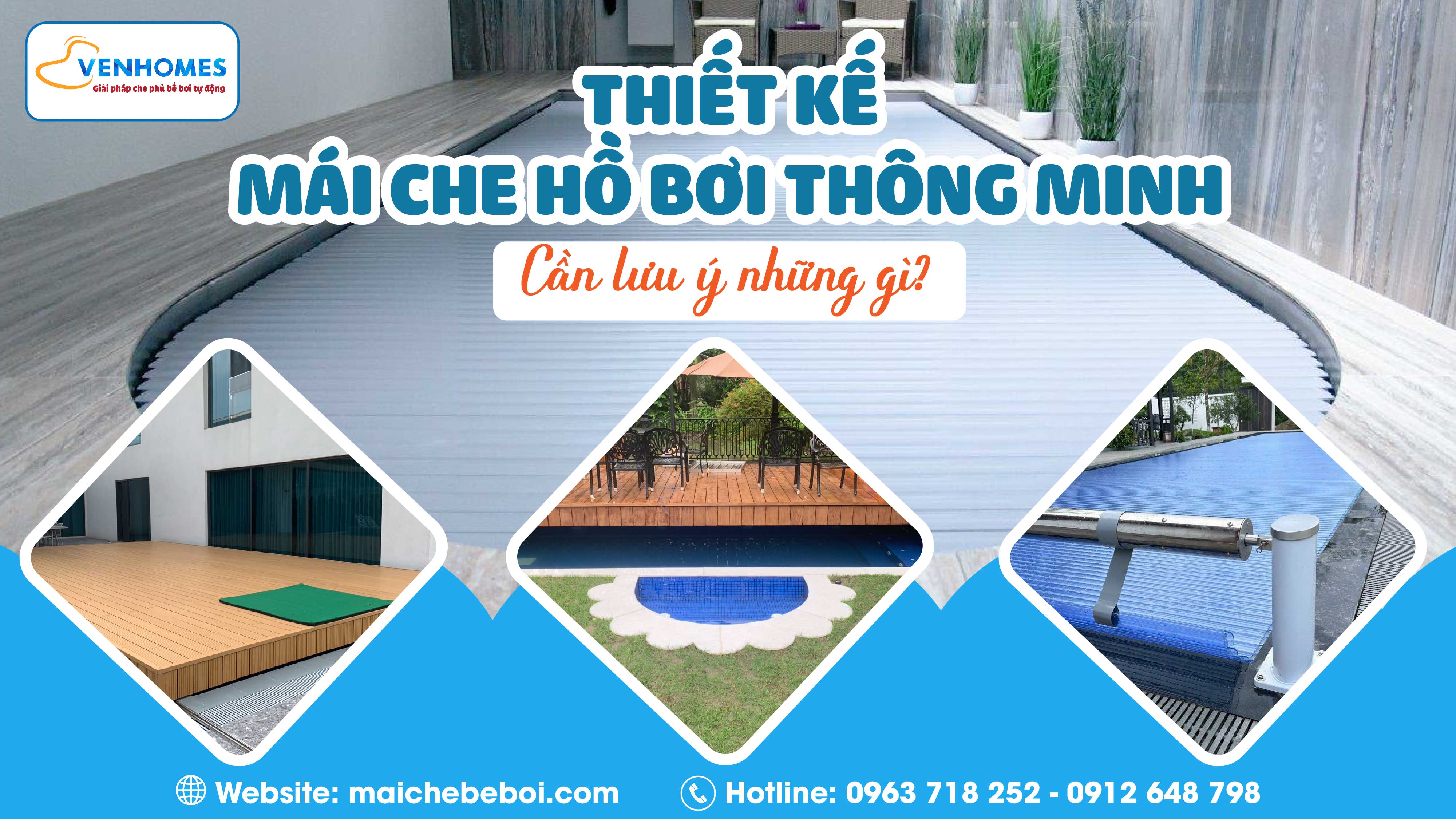 Thiết kế mái che hồ bơi thông minh cần lưu ý những gì?