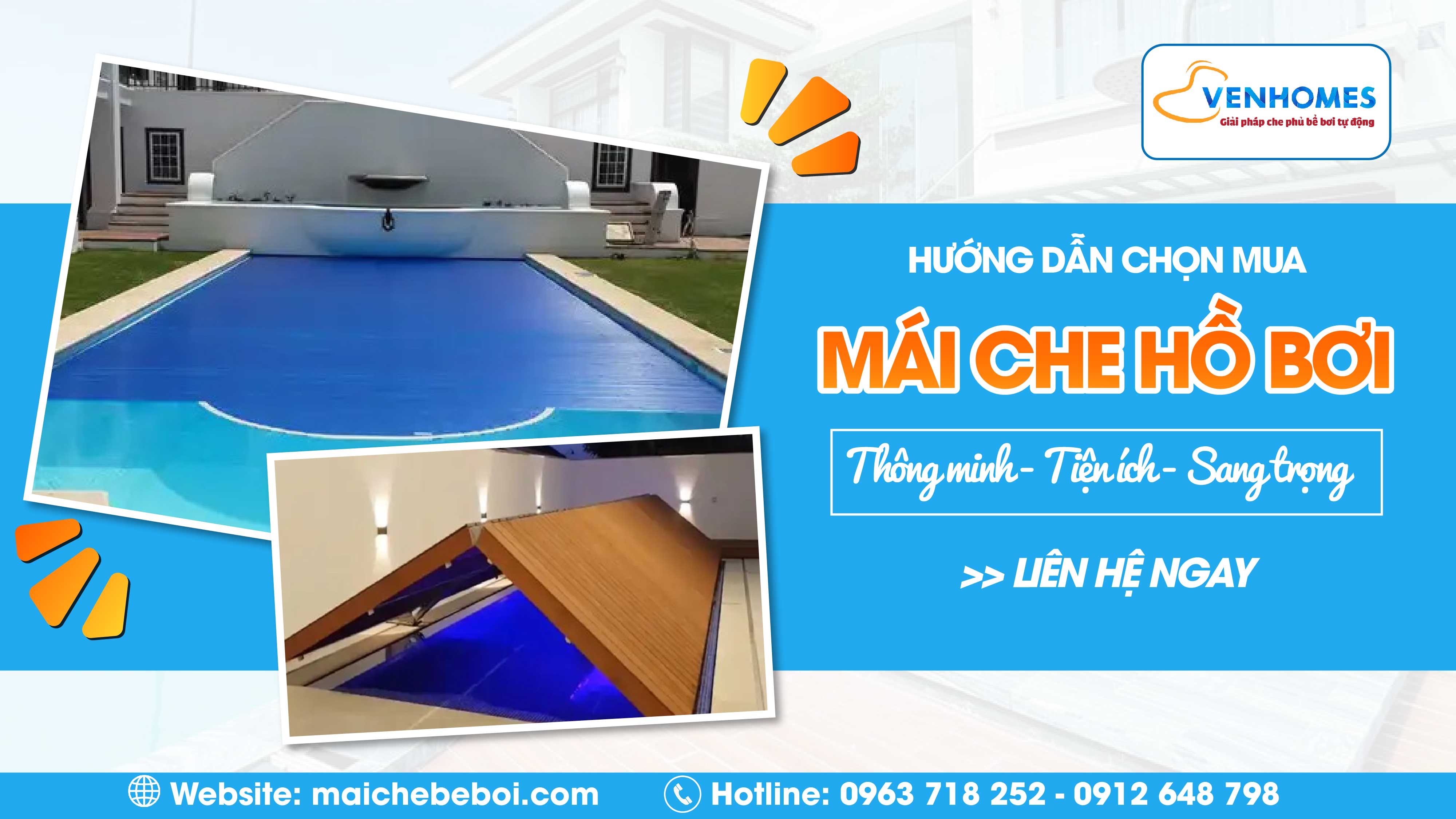 Hướng dẫn chọn mua mái che hồ bơi thông minh tiện ích