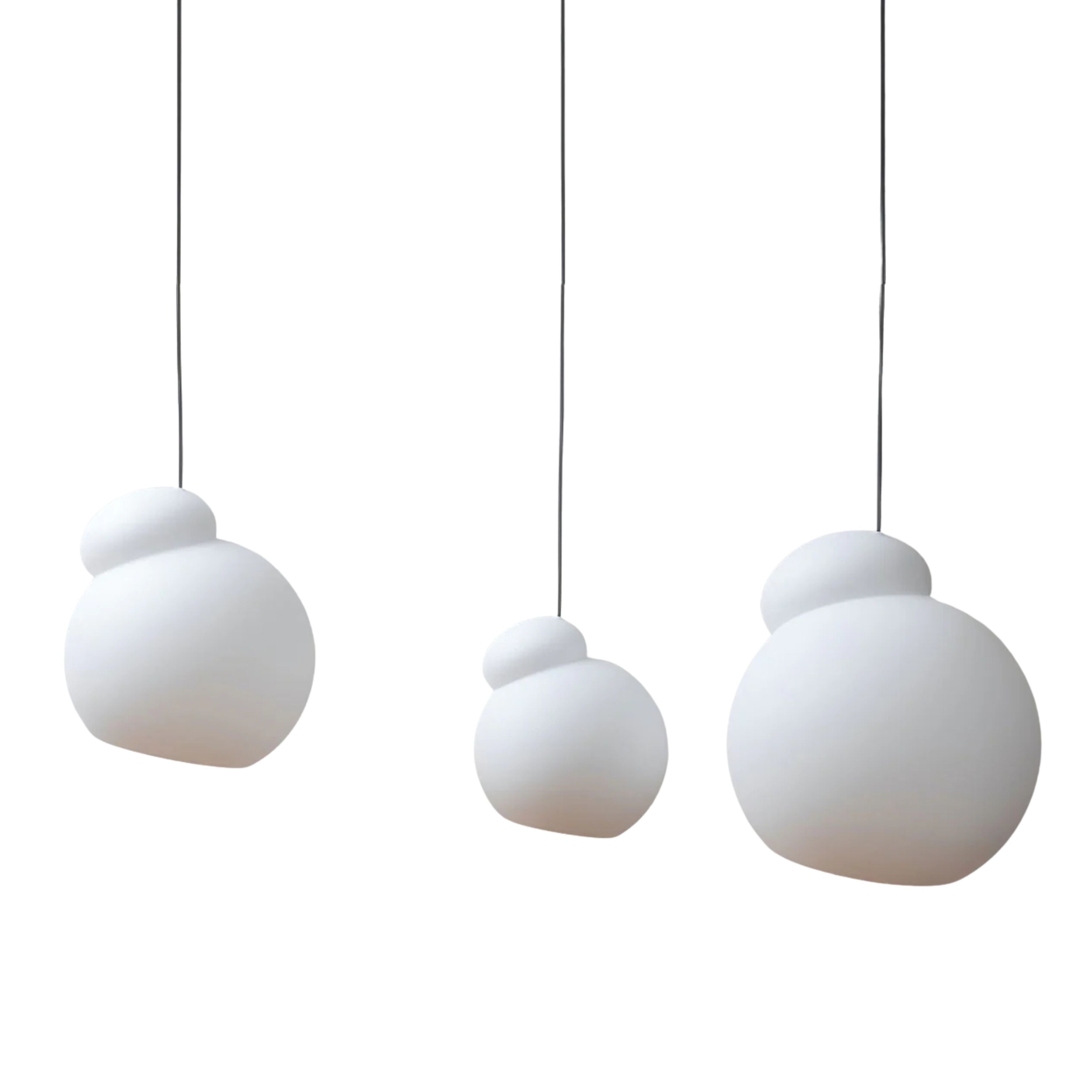 Đèn thả thủy tinh Opal White Air thương hiệu Frandsen Đan Mạch tại Anna Casa