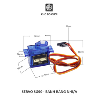 Servo xanh SG90 - Bánh răng nhựa (1.8Kg)