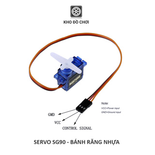 Servo xanh SG90 - Bánh răng nhựa (1.8Kg)